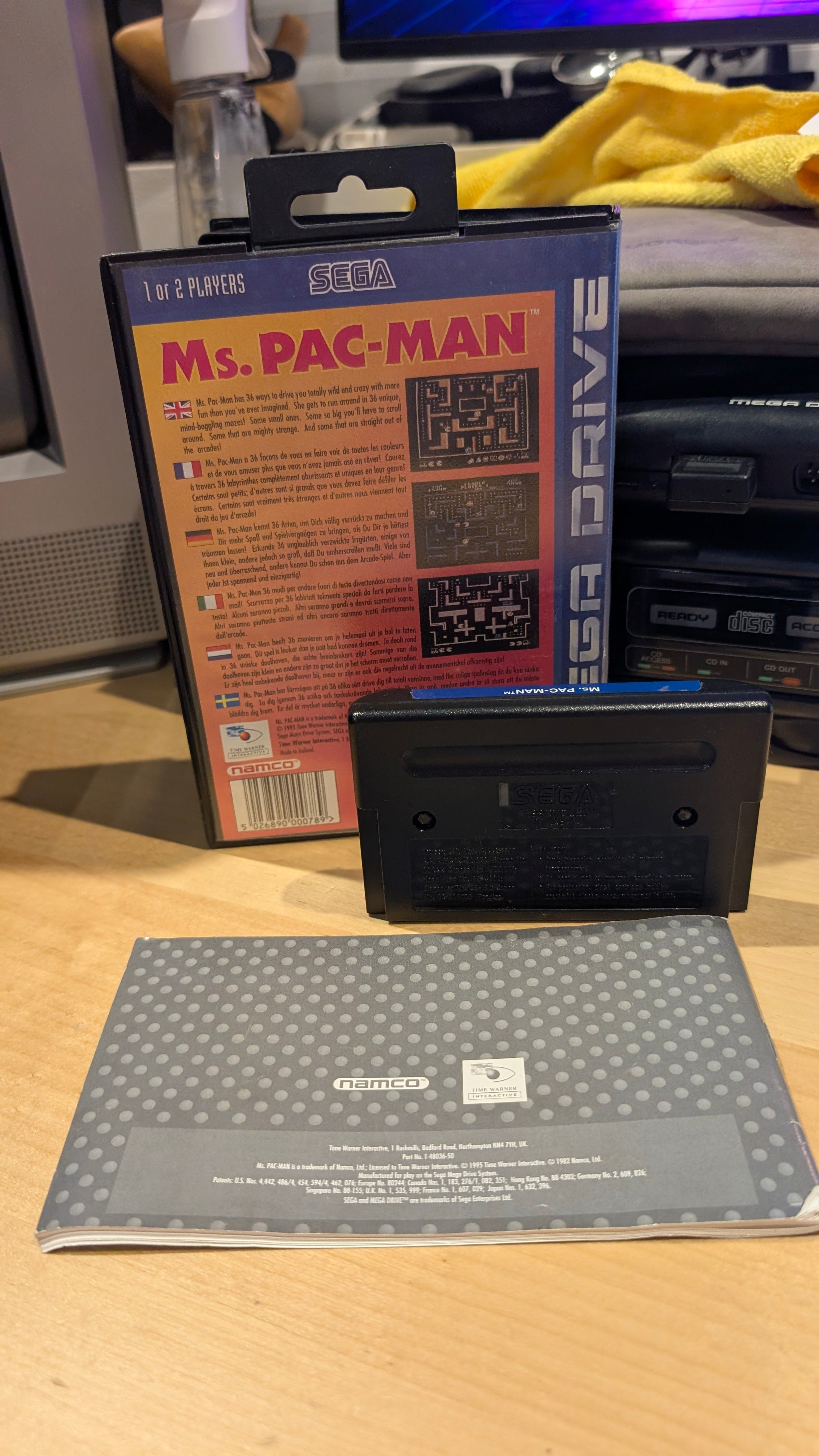Ms. Pac-Man - Sega Mega Drive - CIB - Tested & Working