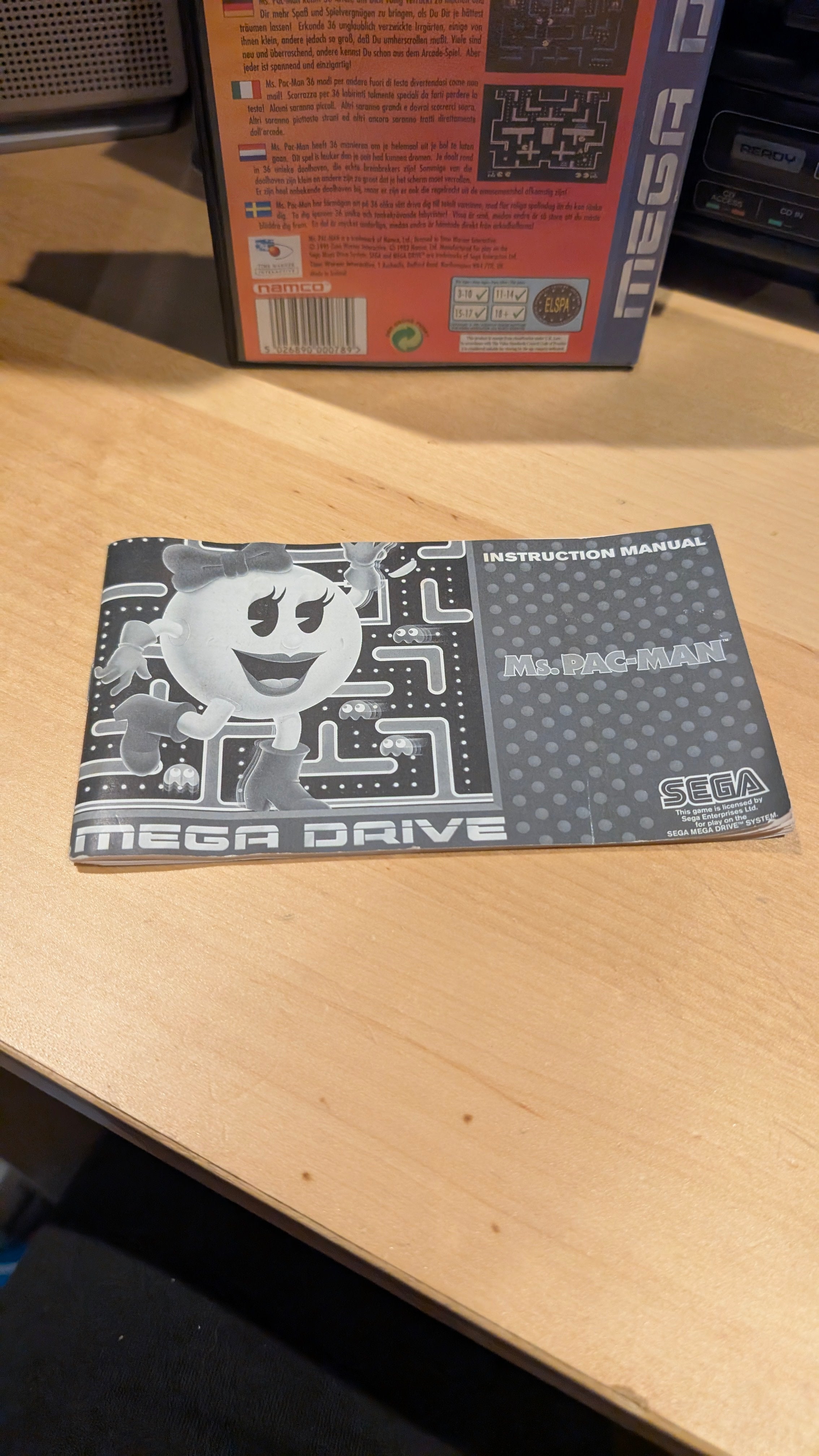 Ms. Pac-Man - Sega Mega Drive - CIB - Tested & Working