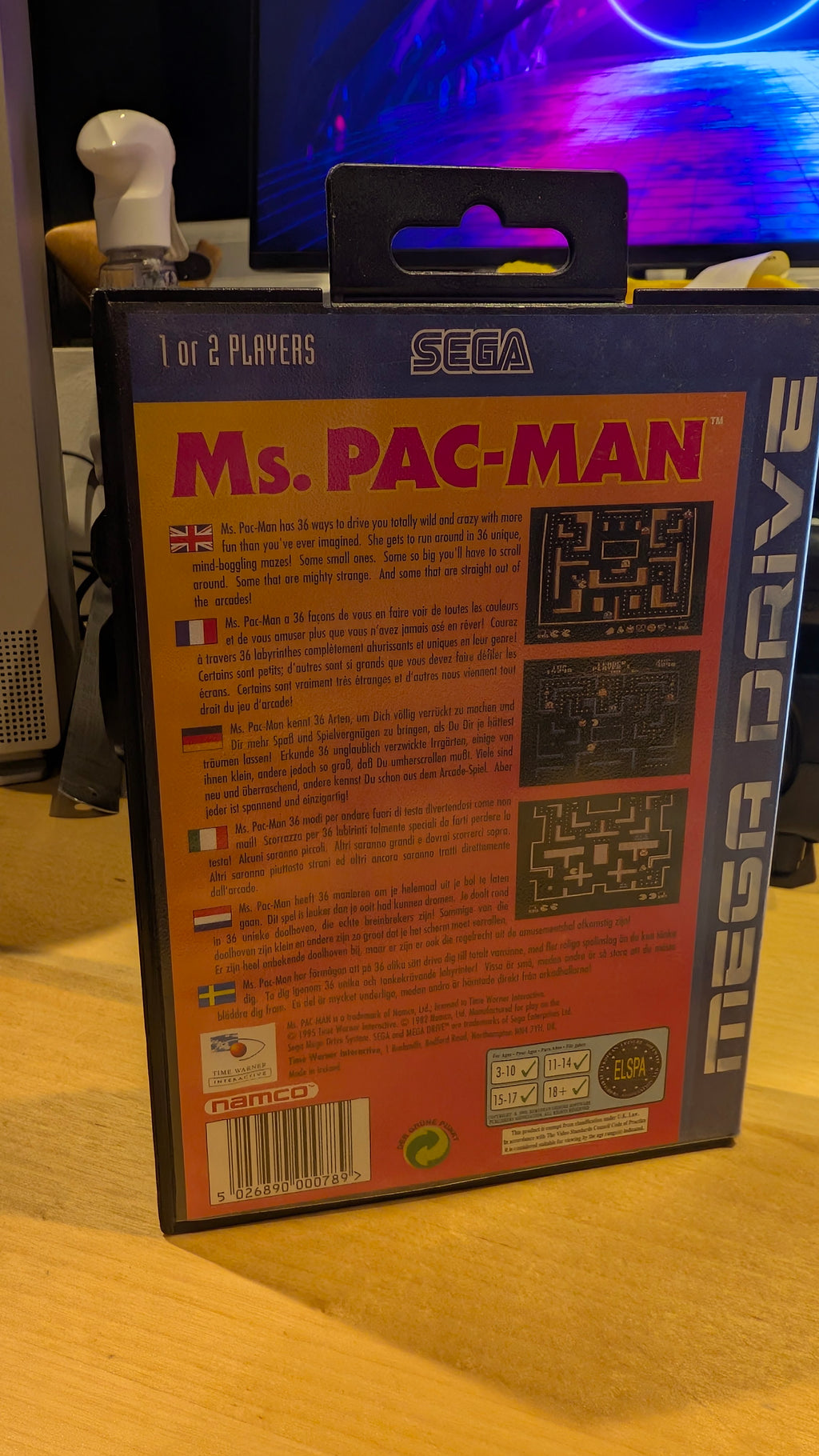 Ms. Pac-Man - Sega Mega Drive - CIB - Tested & Working