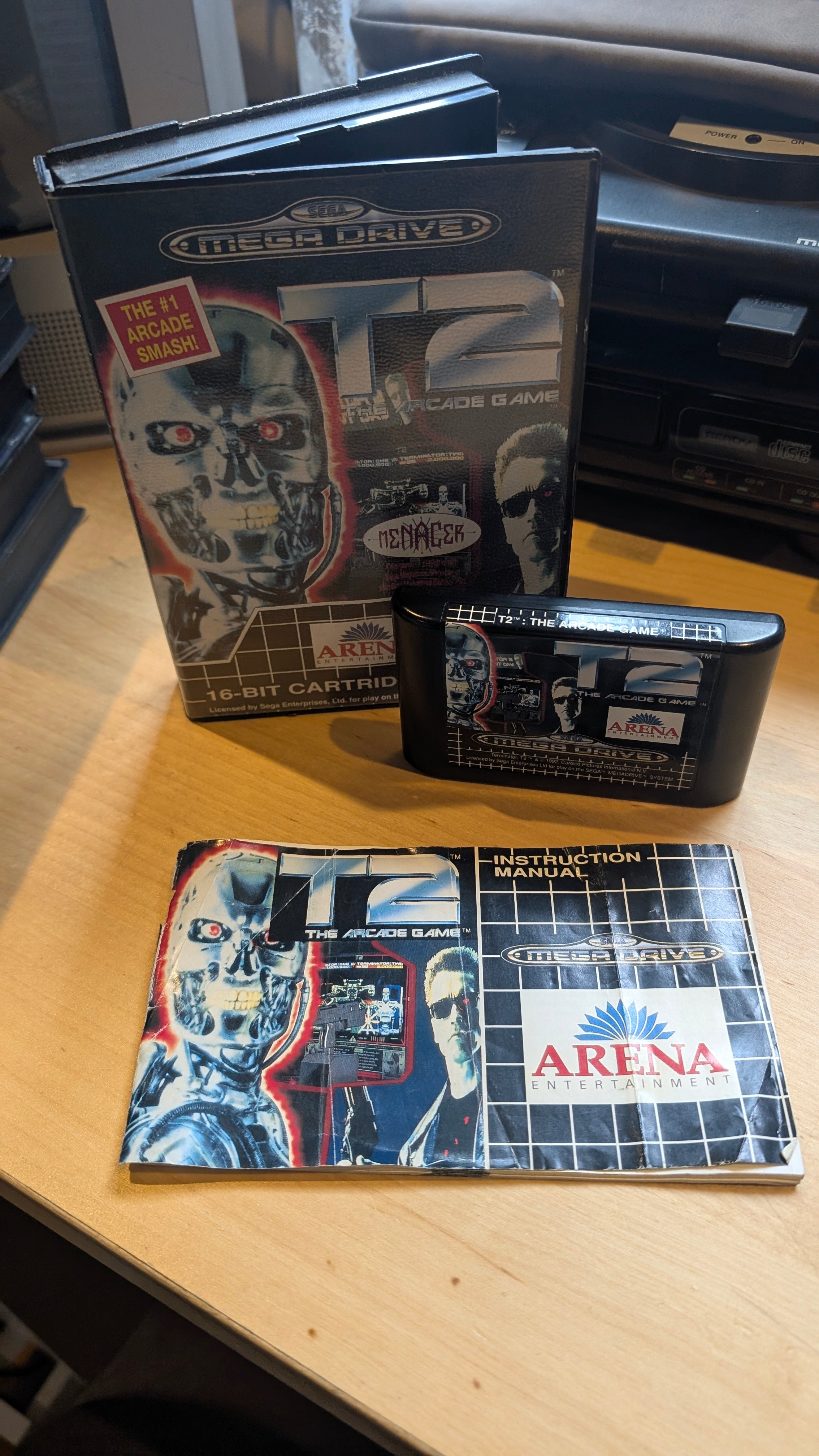 T2 Arcade - Sega Mega Drive - CIB - Tested & Working