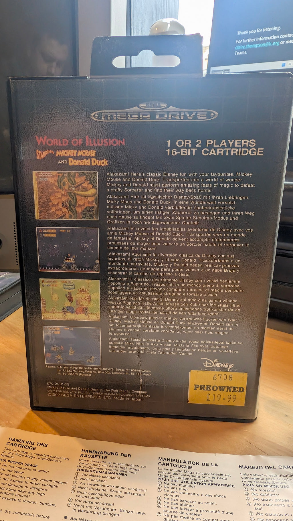 World of Illusion Starring Mickey Mouse and Donald Duck - Sega Mega Drive - CIB
