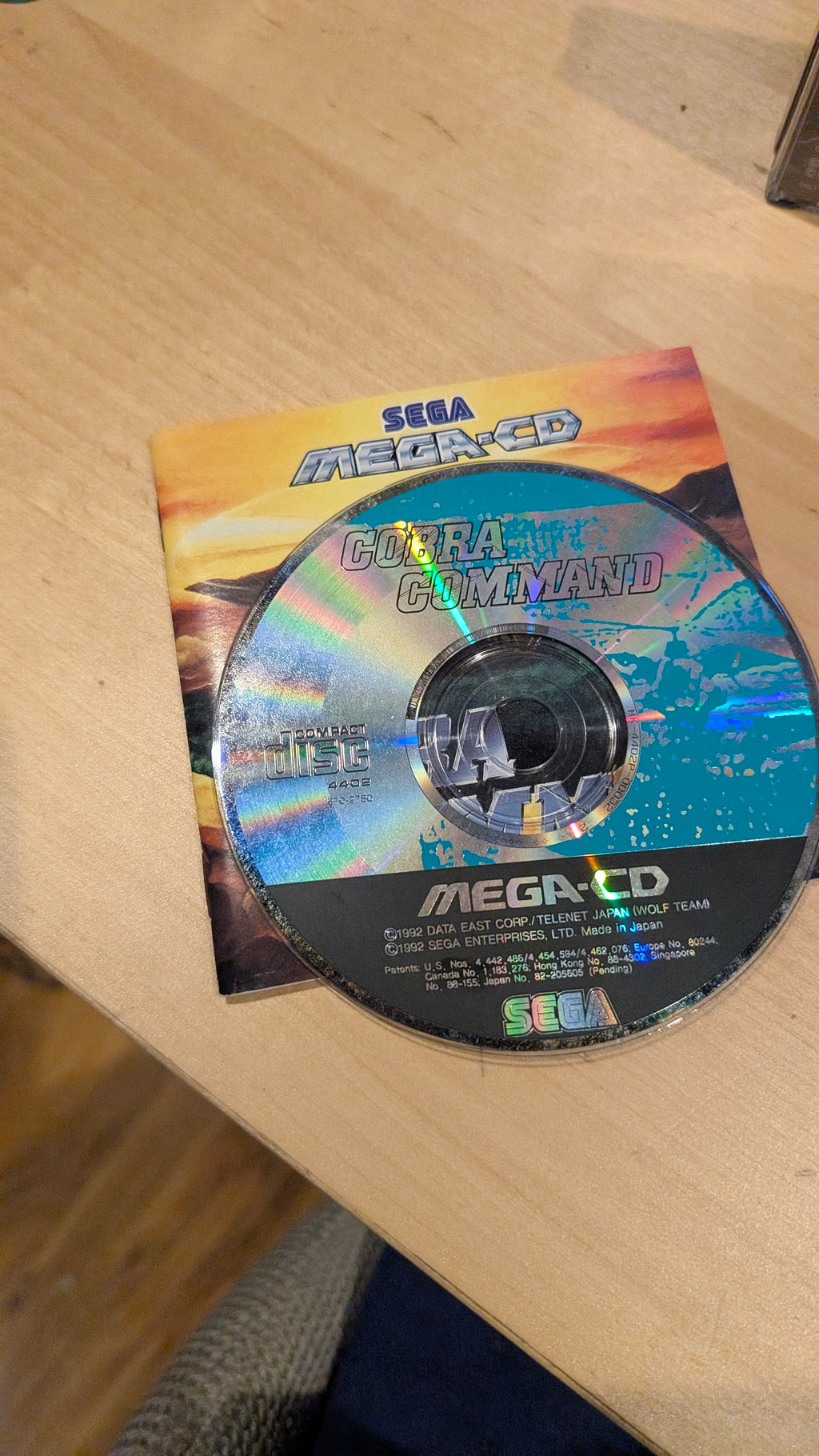 Cobra Command & Sol-Feace - Sega Mega CD - CIB - Tested & Working