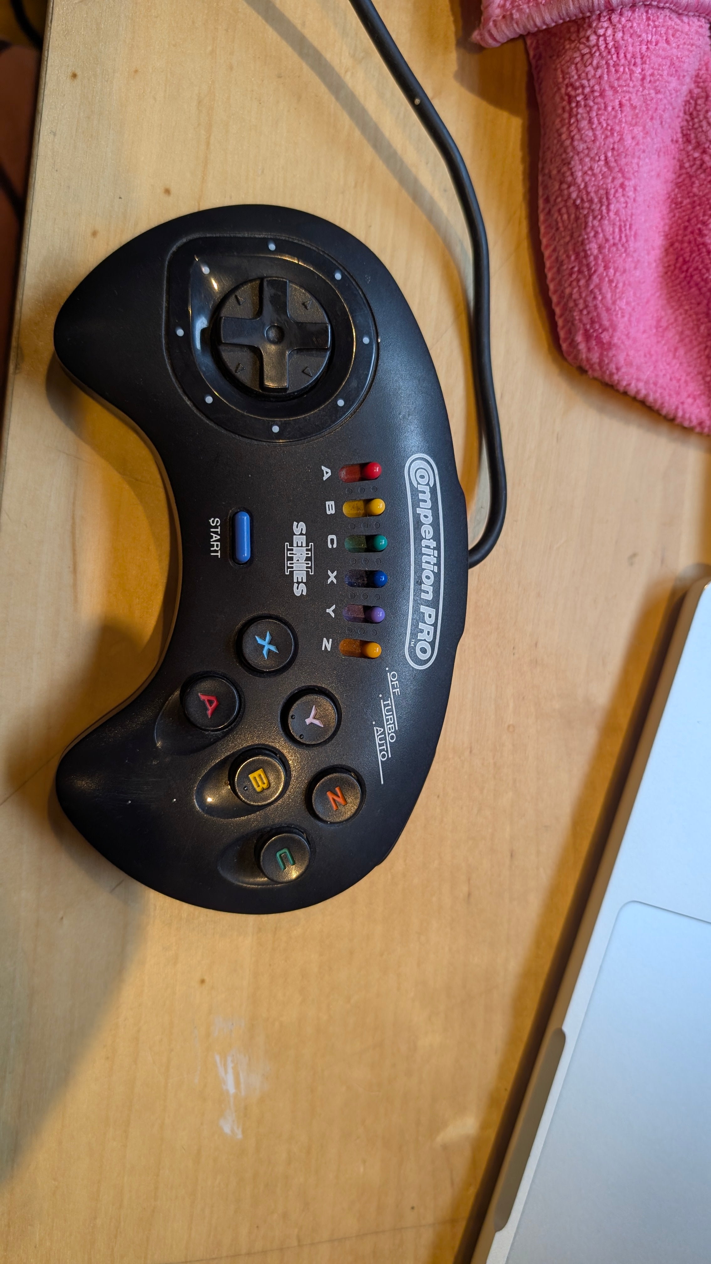 Competition Pro Sega Mega Drive Controller - Tested & Working
