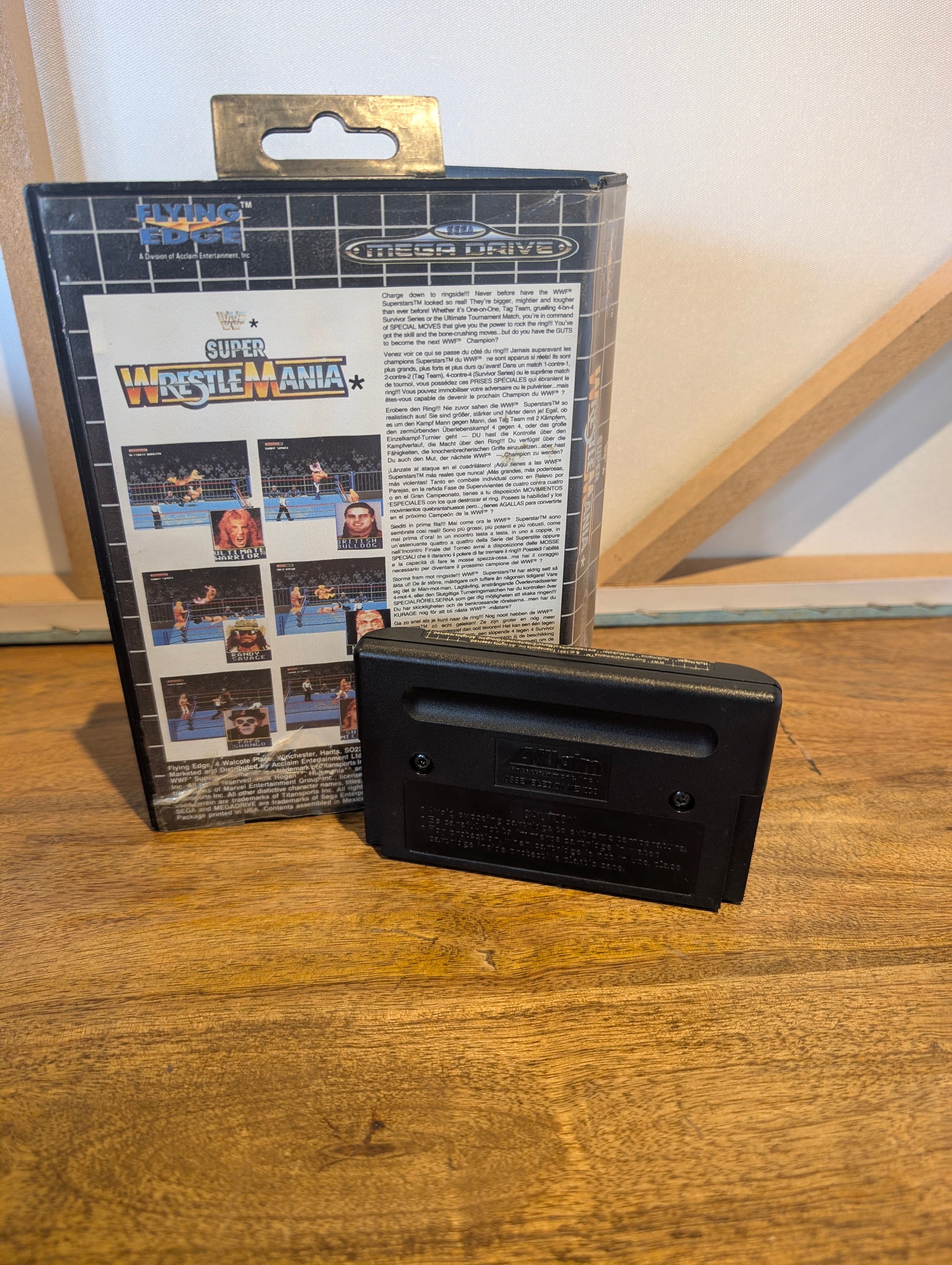 WWF Super WrestleMania - Sega Mega Drive - Boxed No Manual - Tested & Working