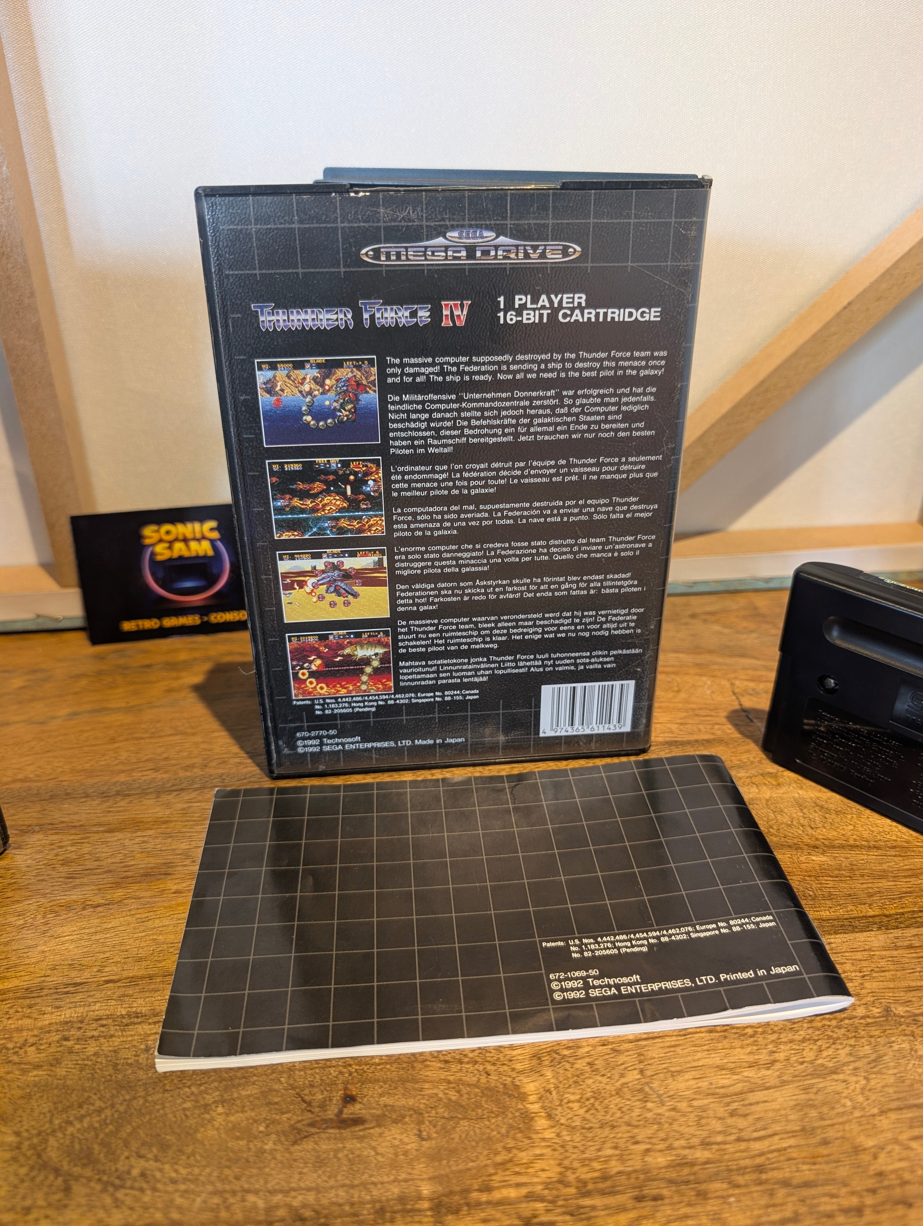 Thunder Force IV - Sega Mega Drive - CIB - VGC - Tested & Working
