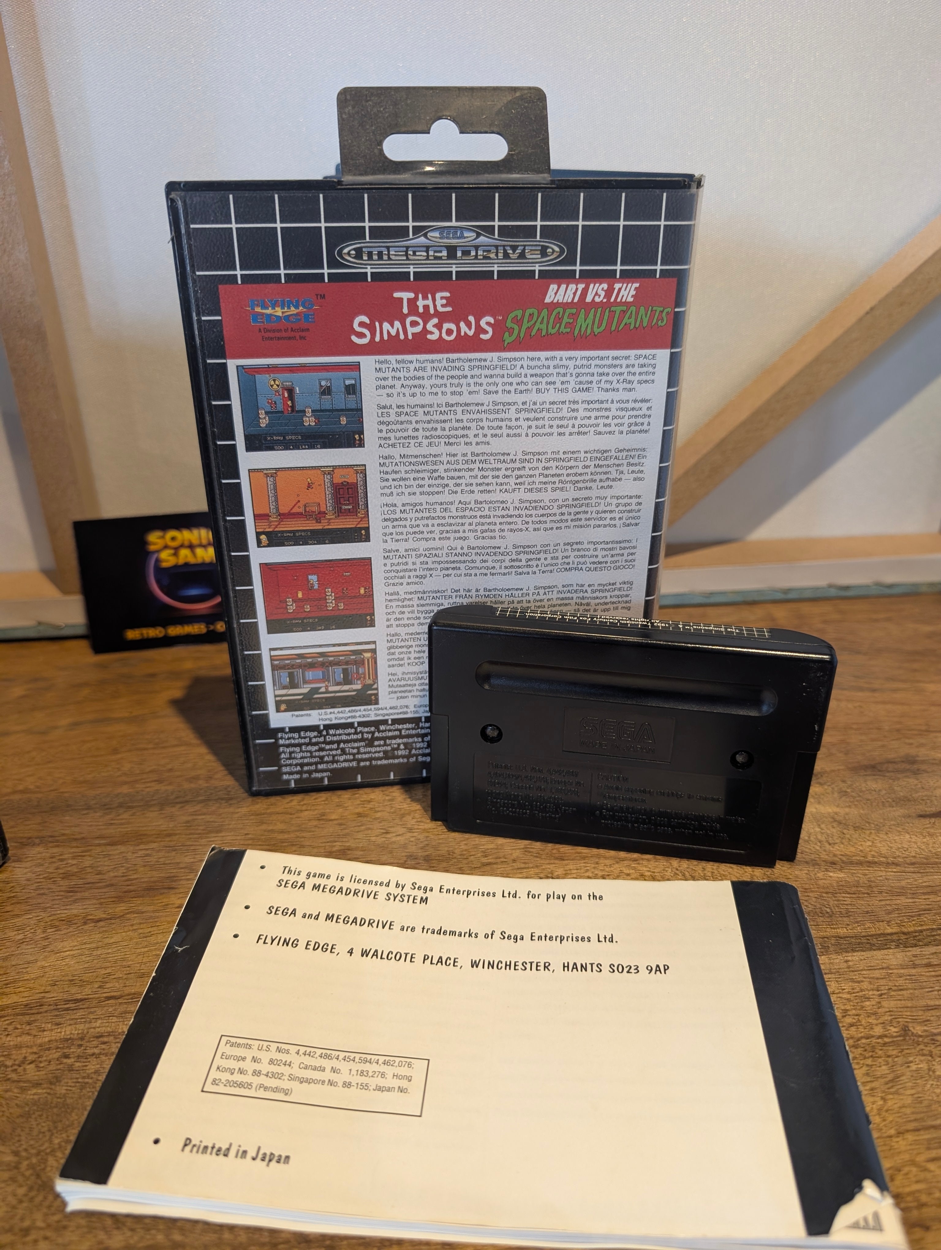 The Simpsons: Bart vs. the Space Mutants - Sega Mega Drive - CIB - Tested & Work