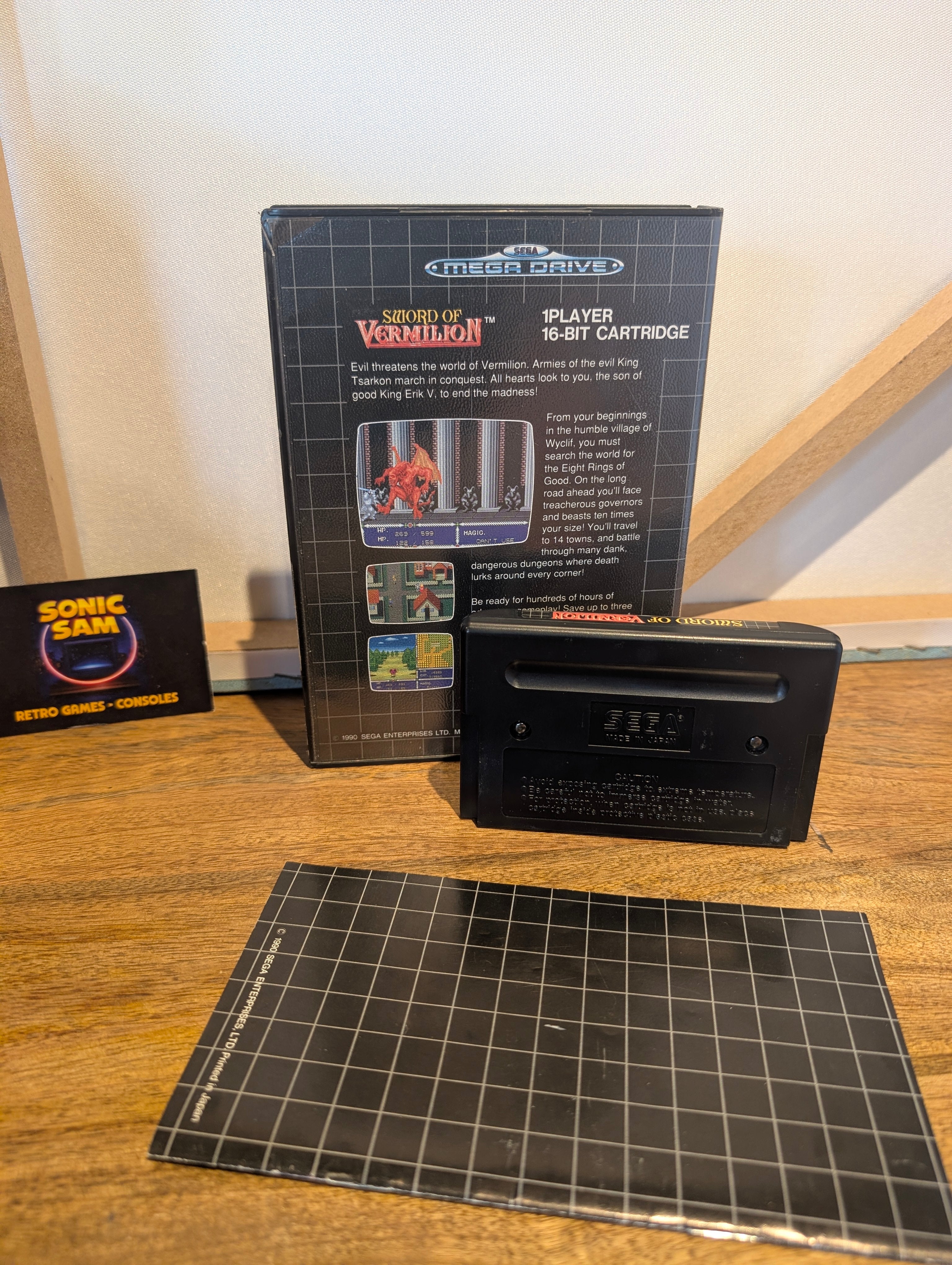 Sword of Vermilion - Sega Mega Drive - CIB - VGC - Tested & Working