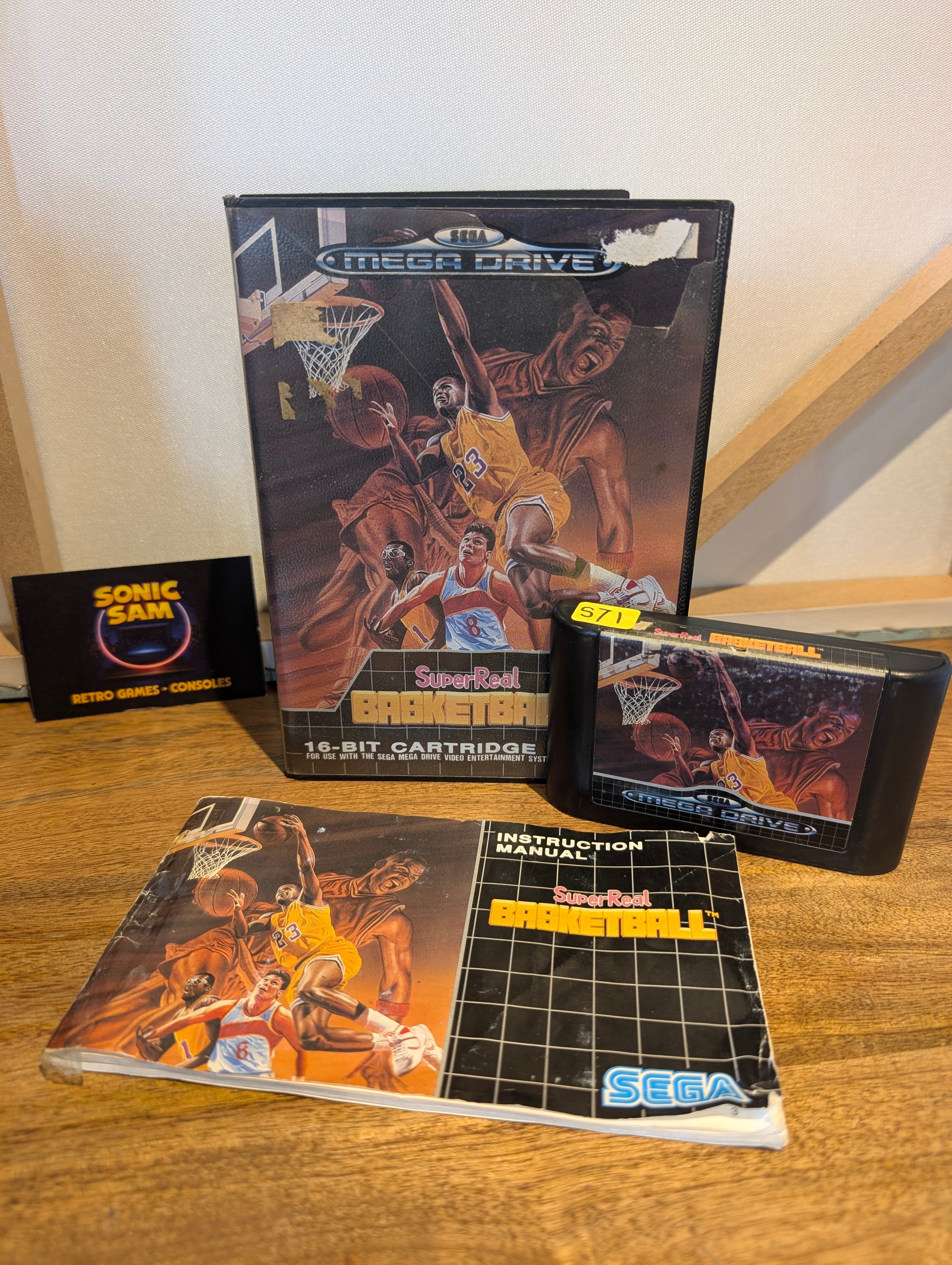 Super Real Basketball - Sega Mega Drive - CIB - Tested & Working