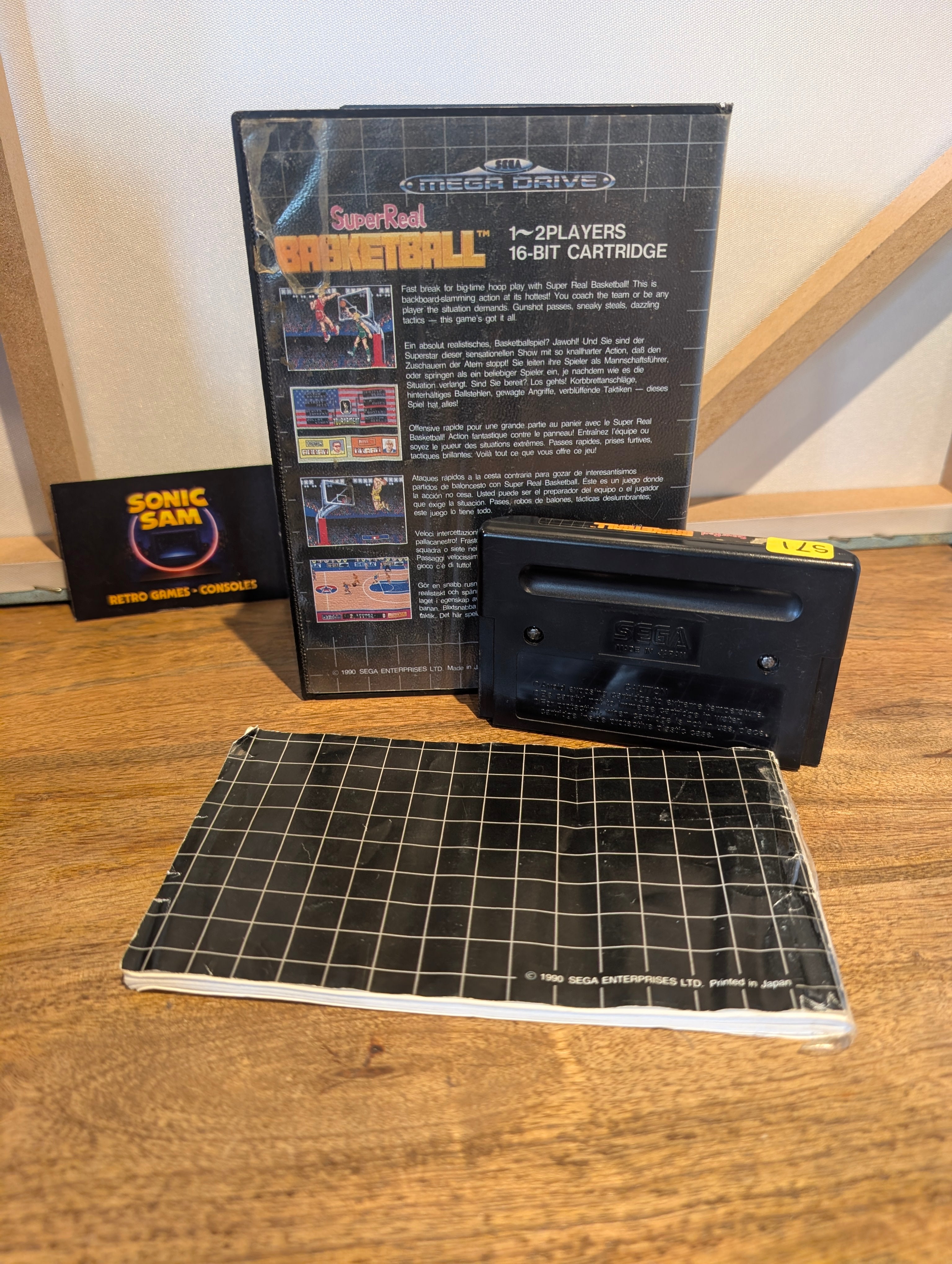 Super Real Basketball - Sega Mega Drive - CIB - Tested & Working