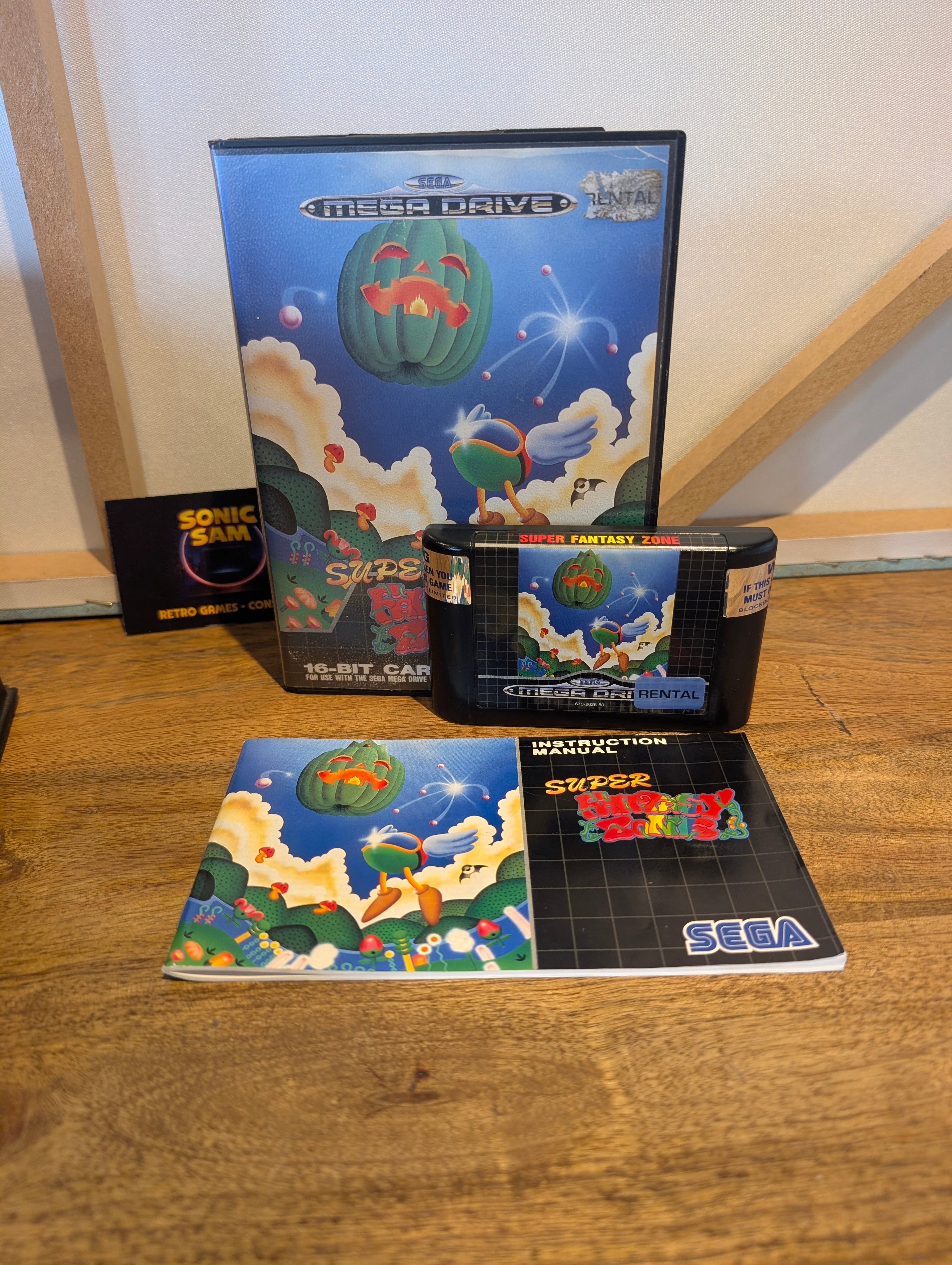 Super Fantasy Zone - Sega Mega Drive - CIB - Tested & Working
