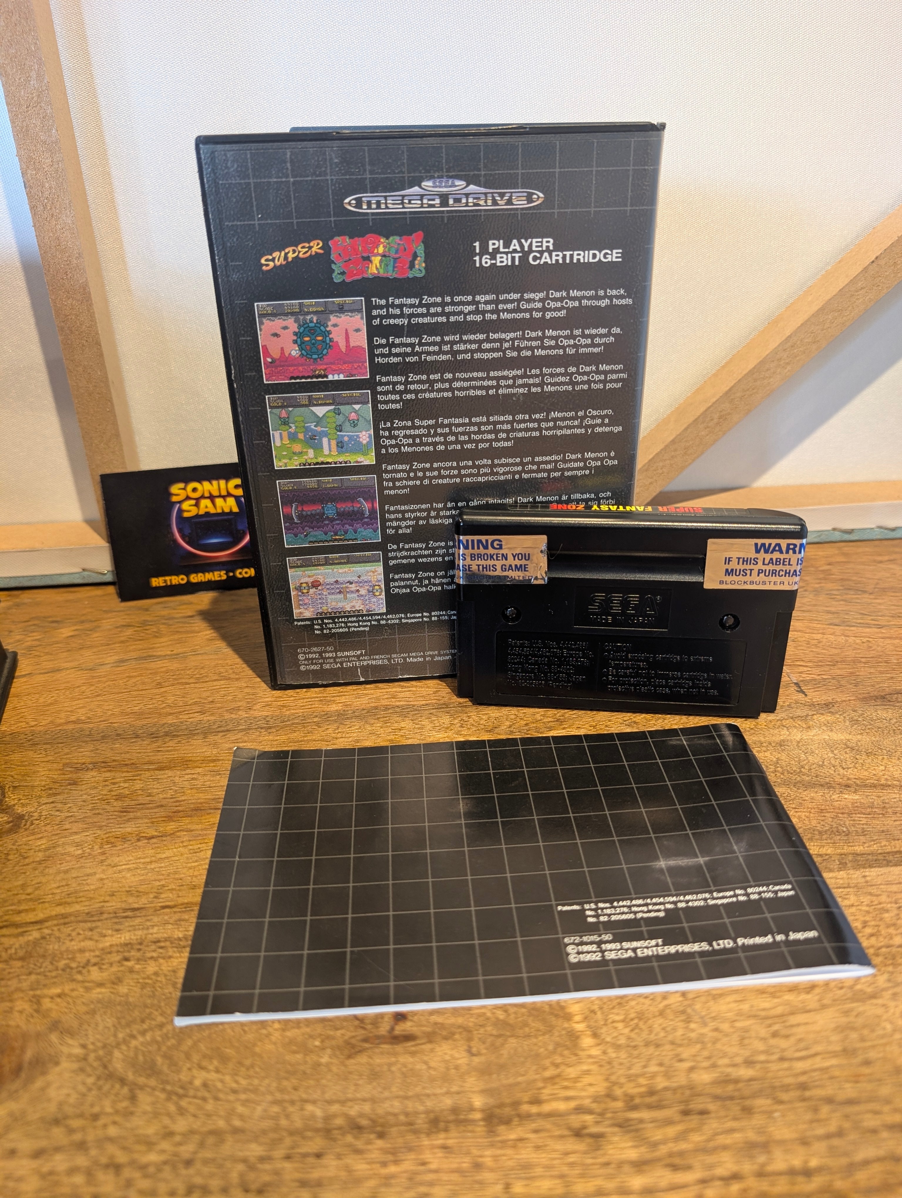 Super Fantasy Zone - Sega Mega Drive - CIB - Tested & Working