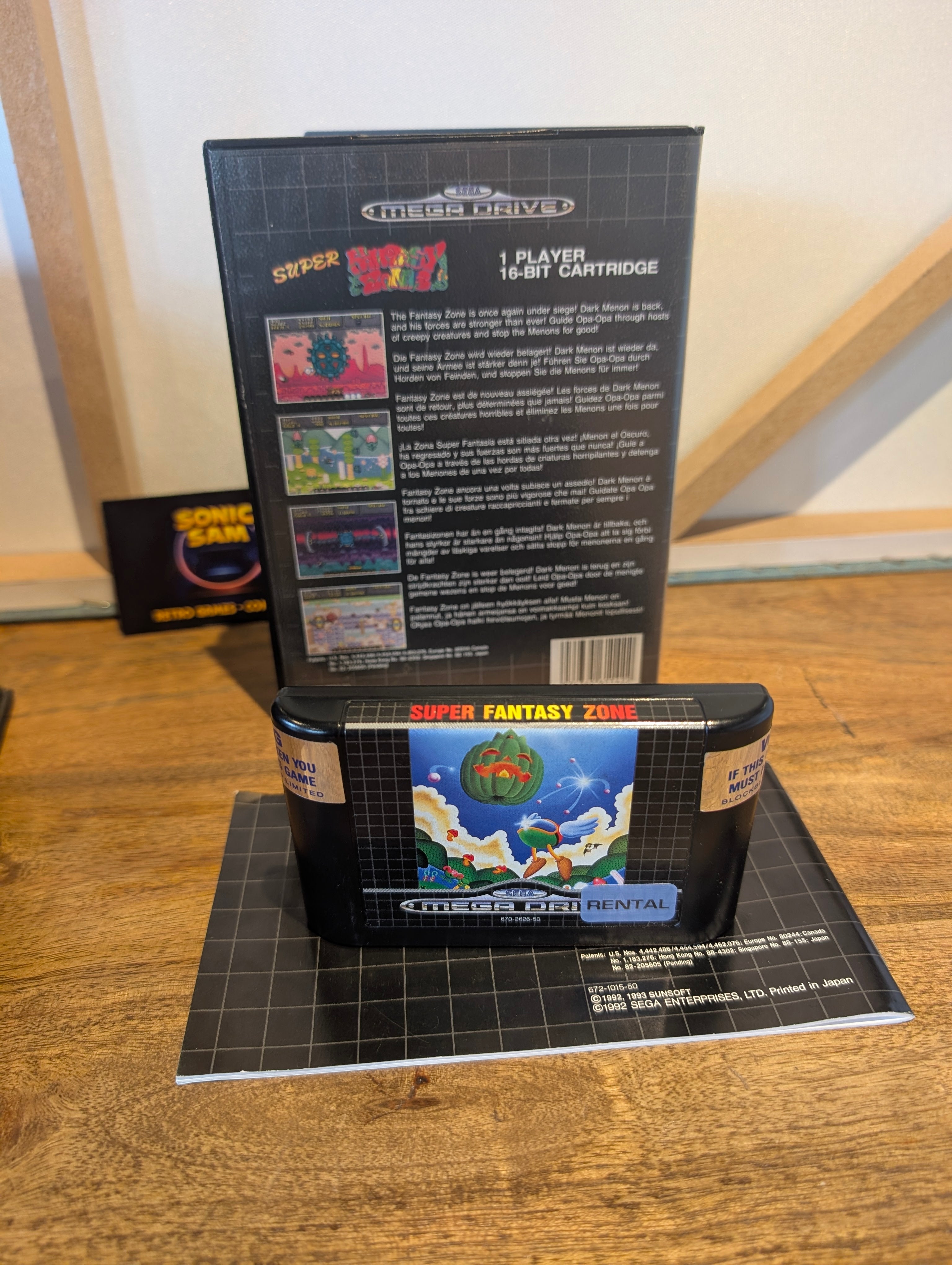 Super Fantasy Zone - Sega Mega Drive - CIB - Tested & Working