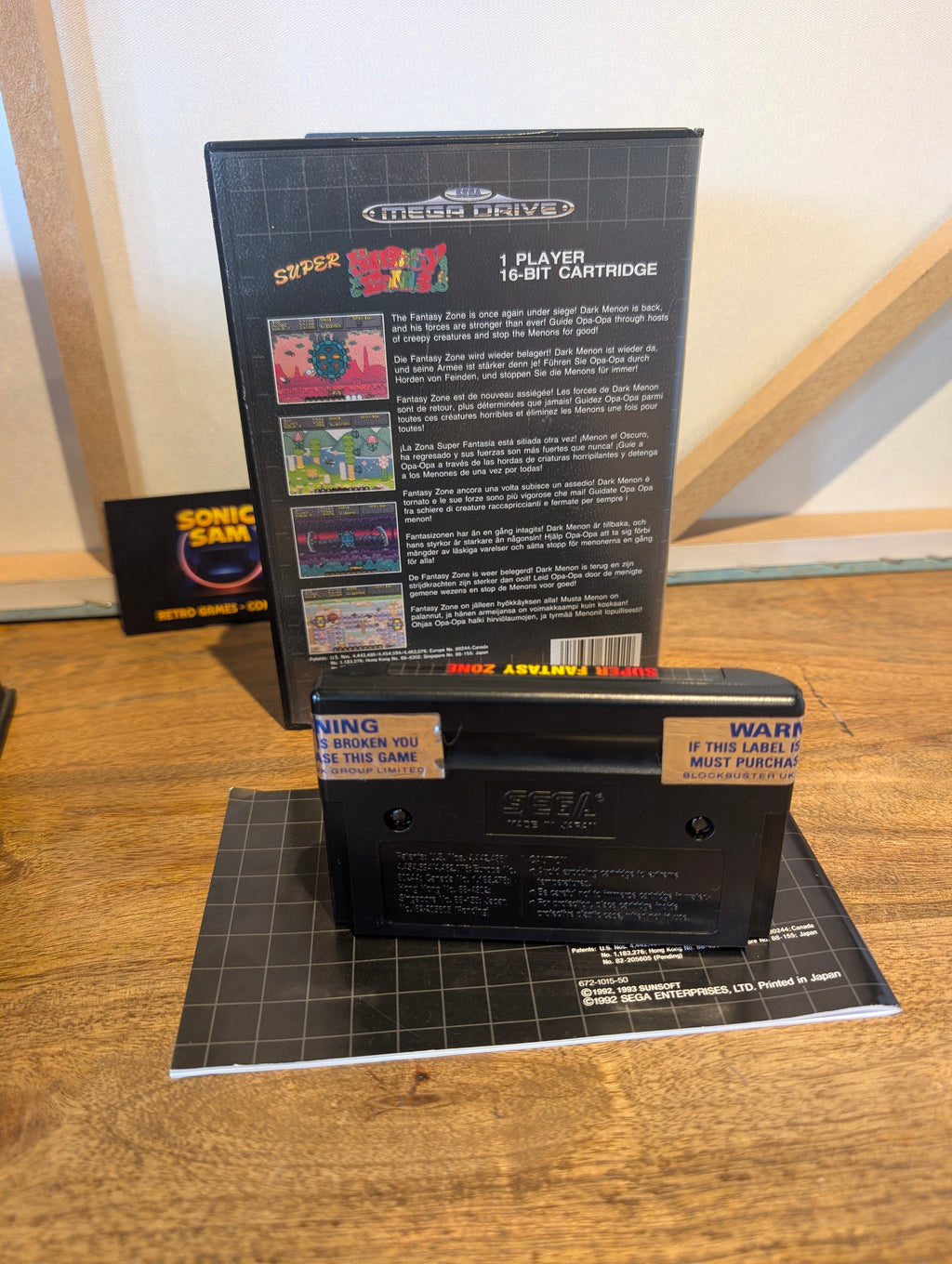 Super Fantasy Zone - Sega Mega Drive - CIB - Tested & Working