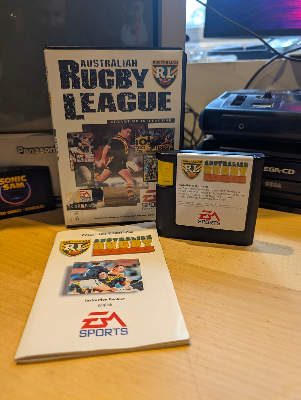 Australian Rugby League - Sega Mega Drive - CIB - Tested & Working