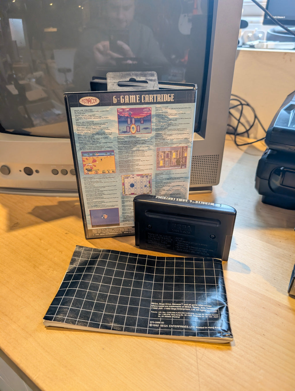 Menacer 6-Game Cartridge_2 - Sega Mega Drive - CIB - Tested & Working