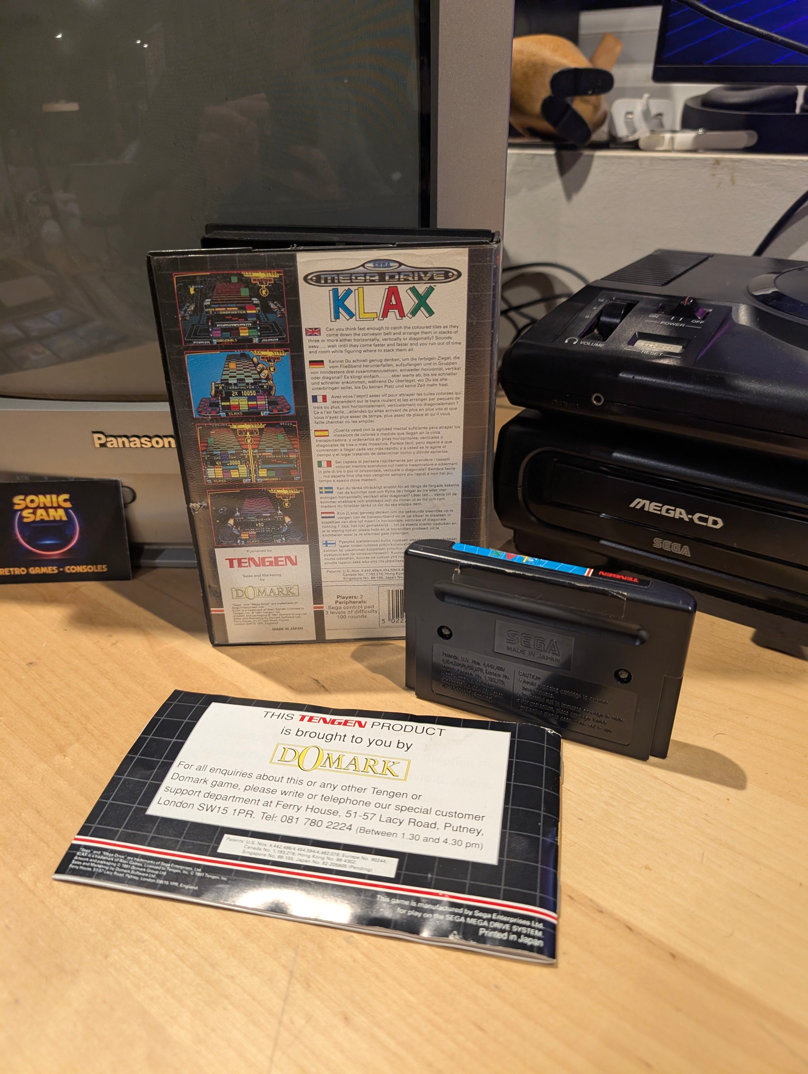 Klax - Sega Mega Drive - CIB - Tested & Working