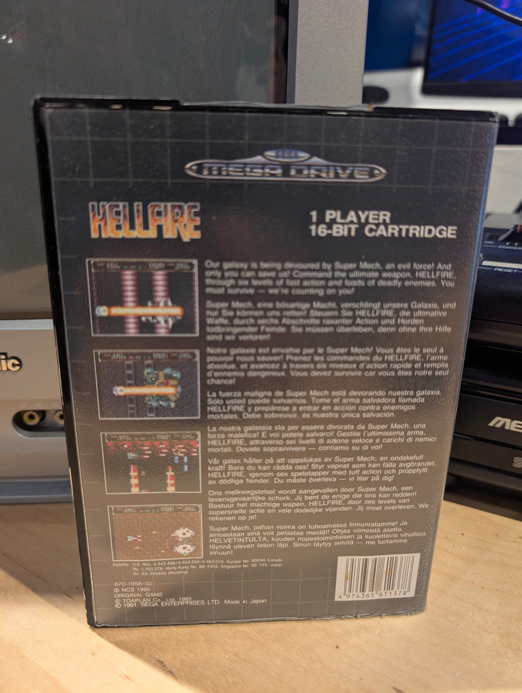 Hellfire - Sega Mega Drive - CIB - Tested & Working