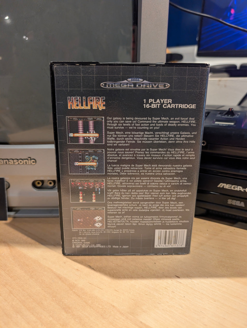 Hellfire - Sega Mega Drive - CIB - Tested & Working