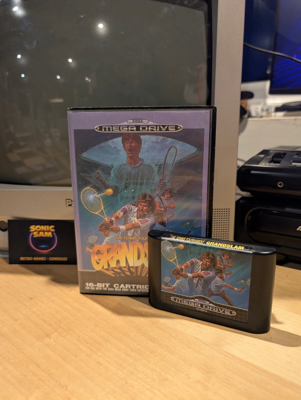 Grand Slam Tennis - Sega Mega Drive - Boxed No Manual - Tested & Working