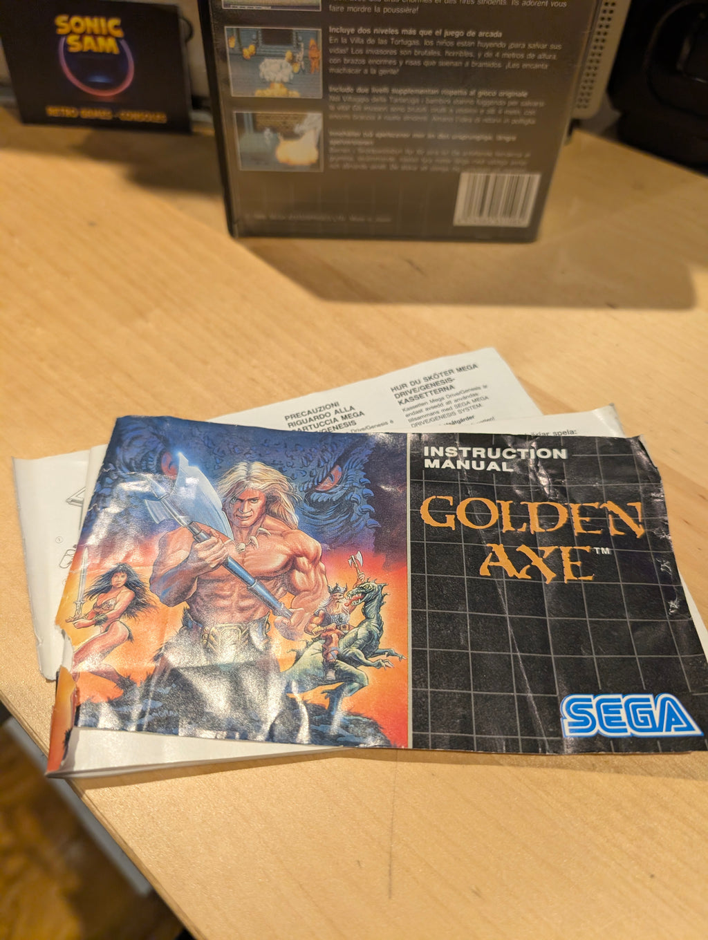 Golden Axe - Sega Mega Drive - CIB - Tested & Working