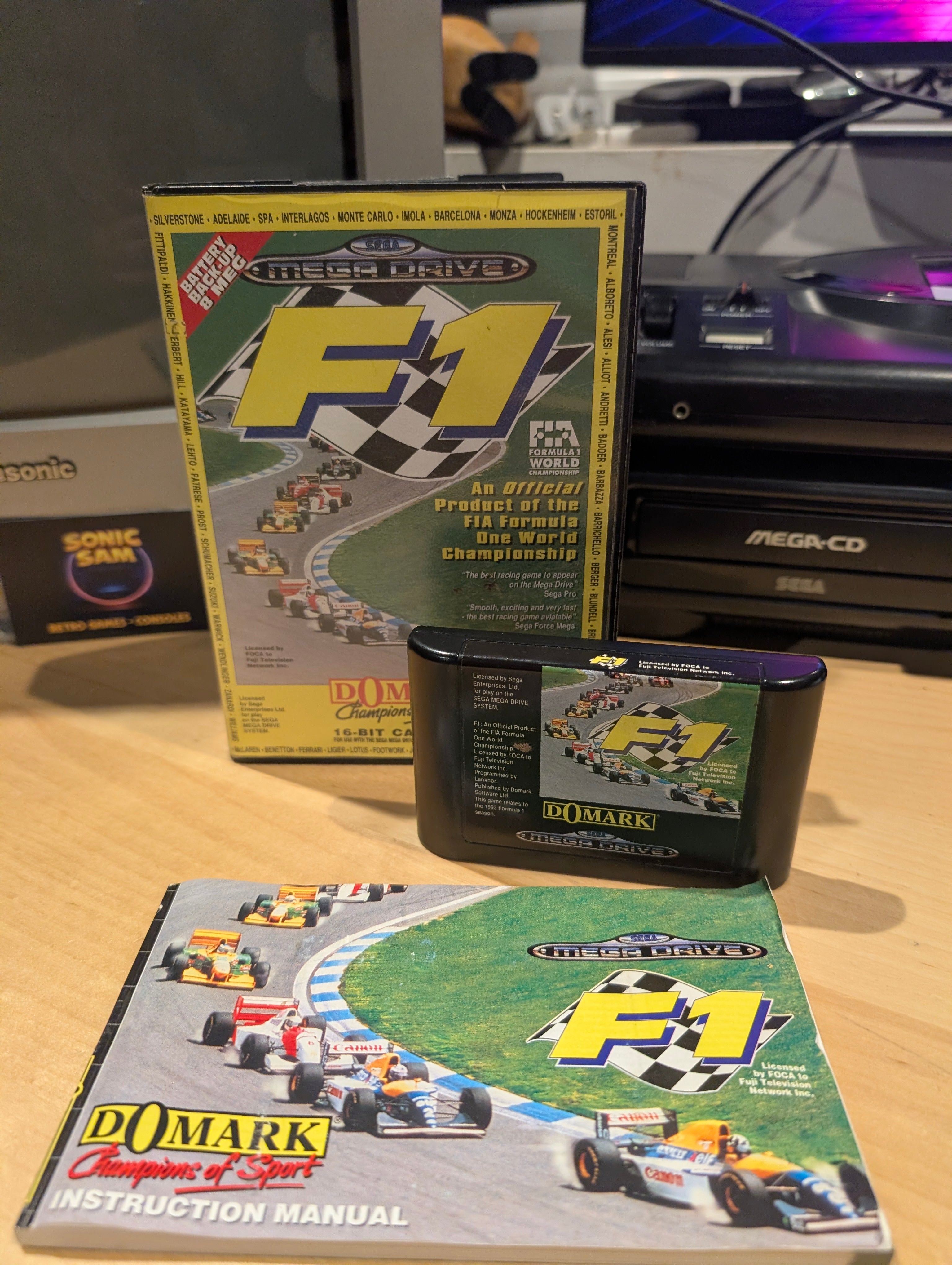 F1 - Sega Mega Drive - CIB - Tested & Working
