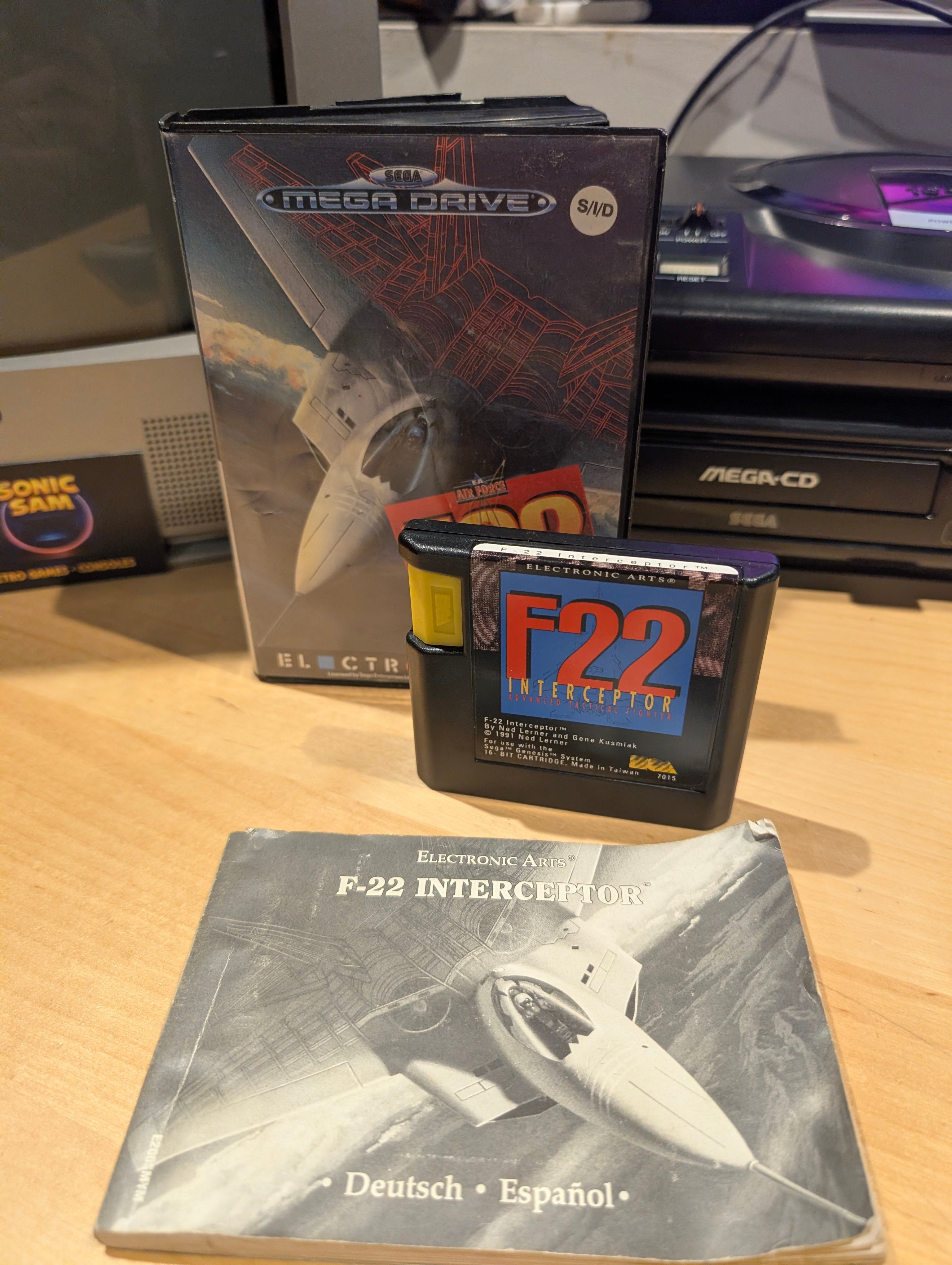 F-22 Interceptor - Sega Mega Drive - CIB - Tested & Working