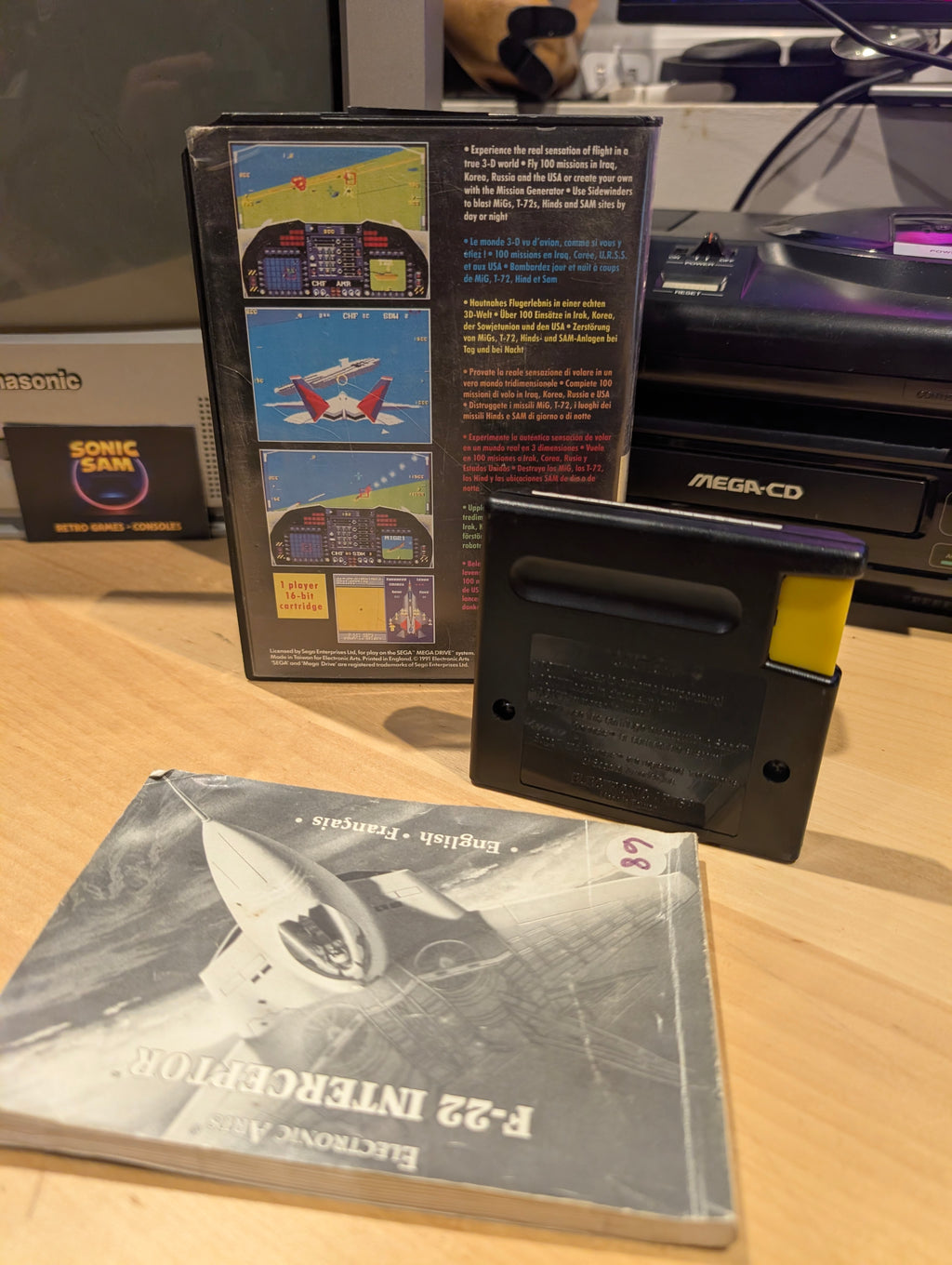 F-22 Interceptor - Sega Mega Drive - CIB - Tested & Working