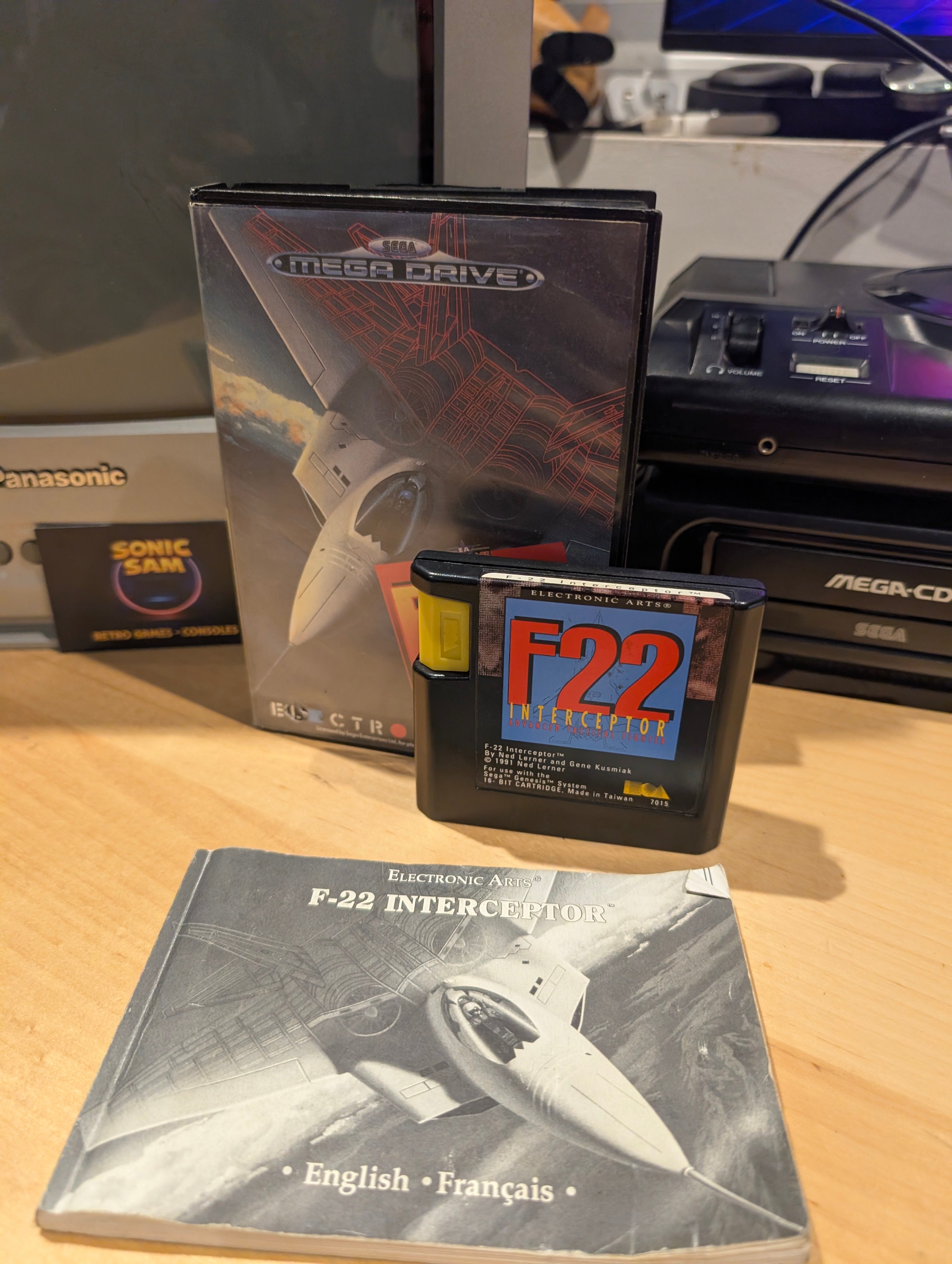 F-22 Interceptor - Sega Mega Drive - CIB - Tested & Working