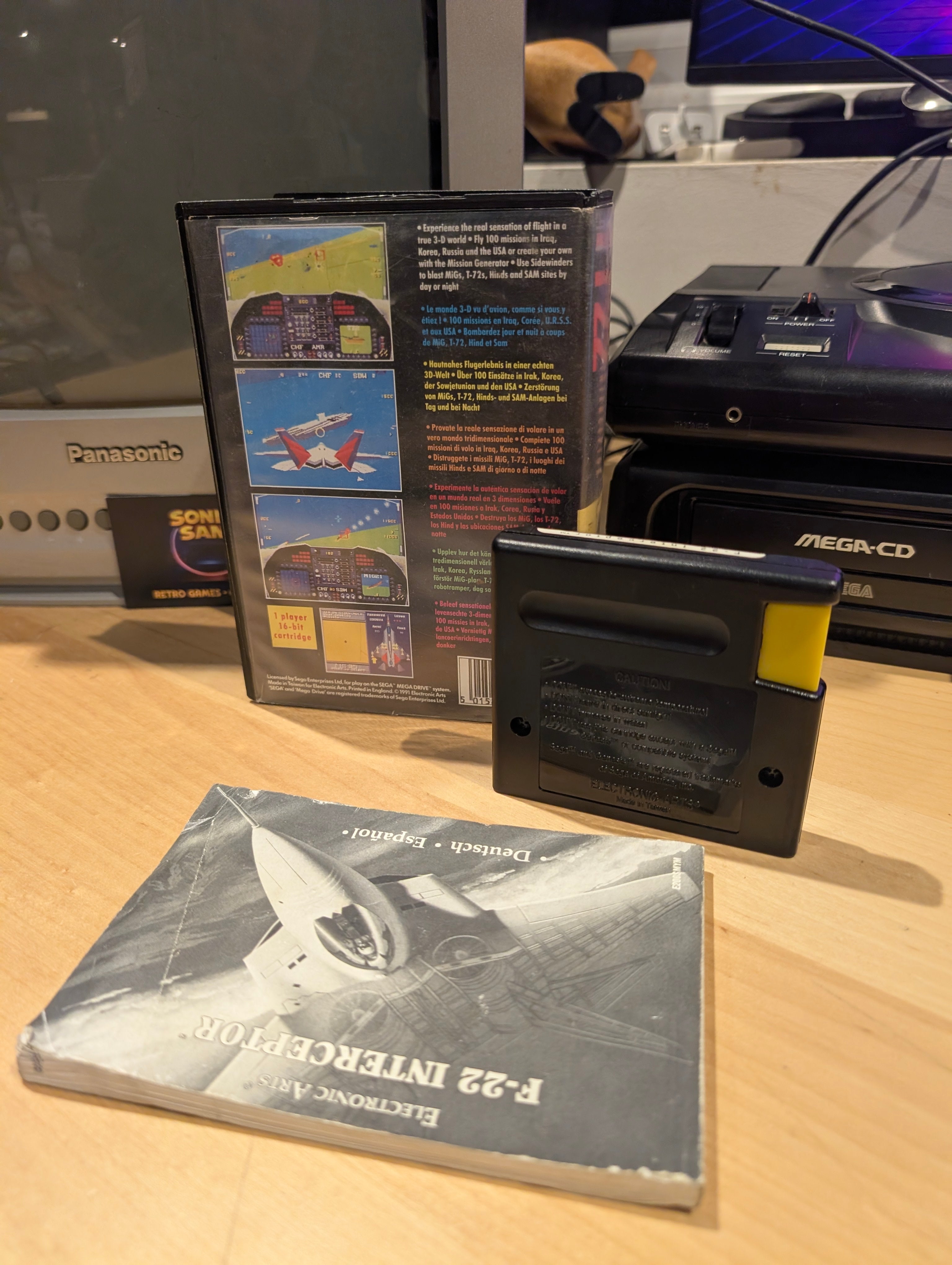 F-22 Interceptor - Sega Mega Drive - CIB - Tested & Working