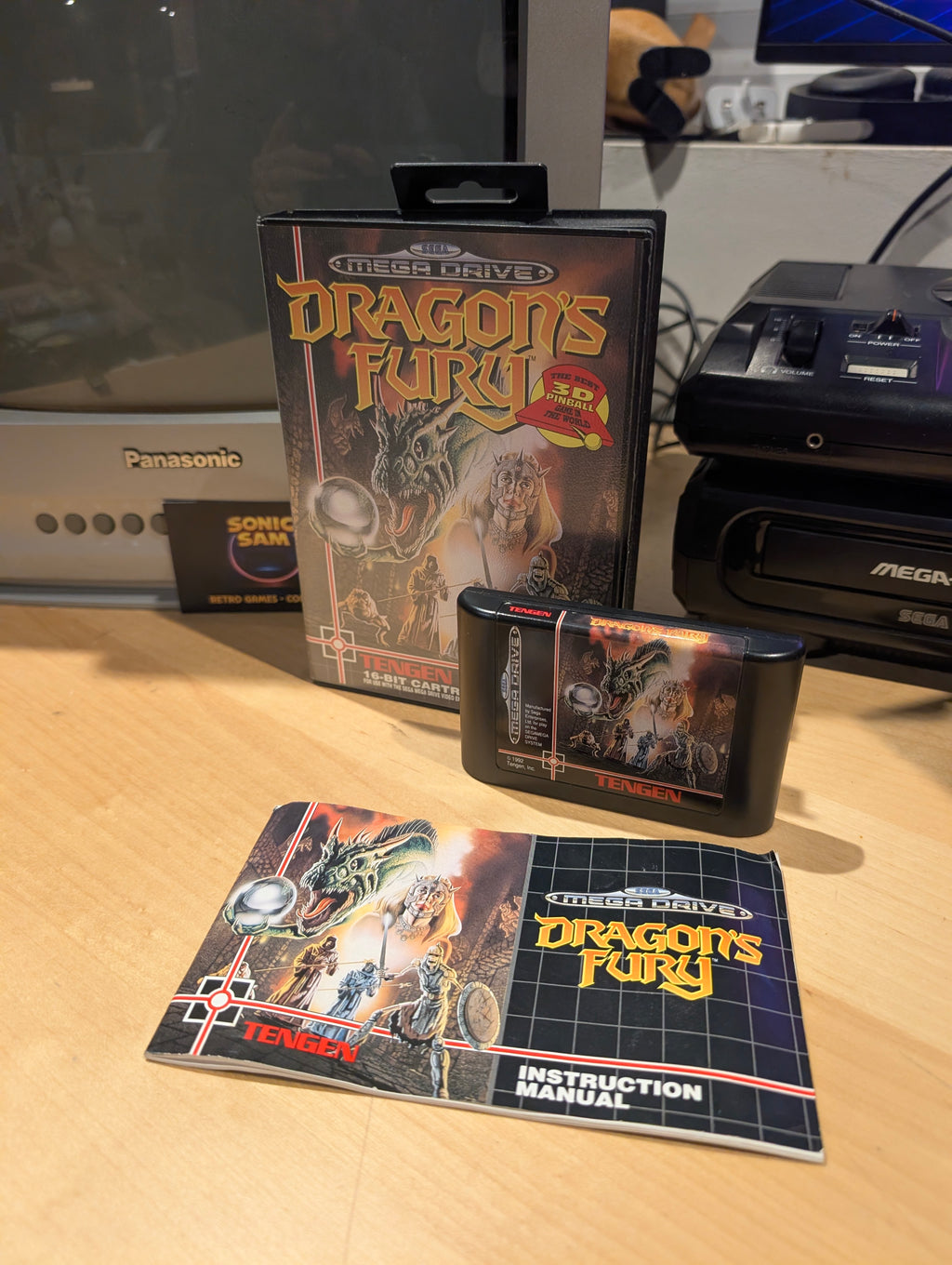 Dragon's Fury - Sega Mega Drive - CIB - Tested & Working