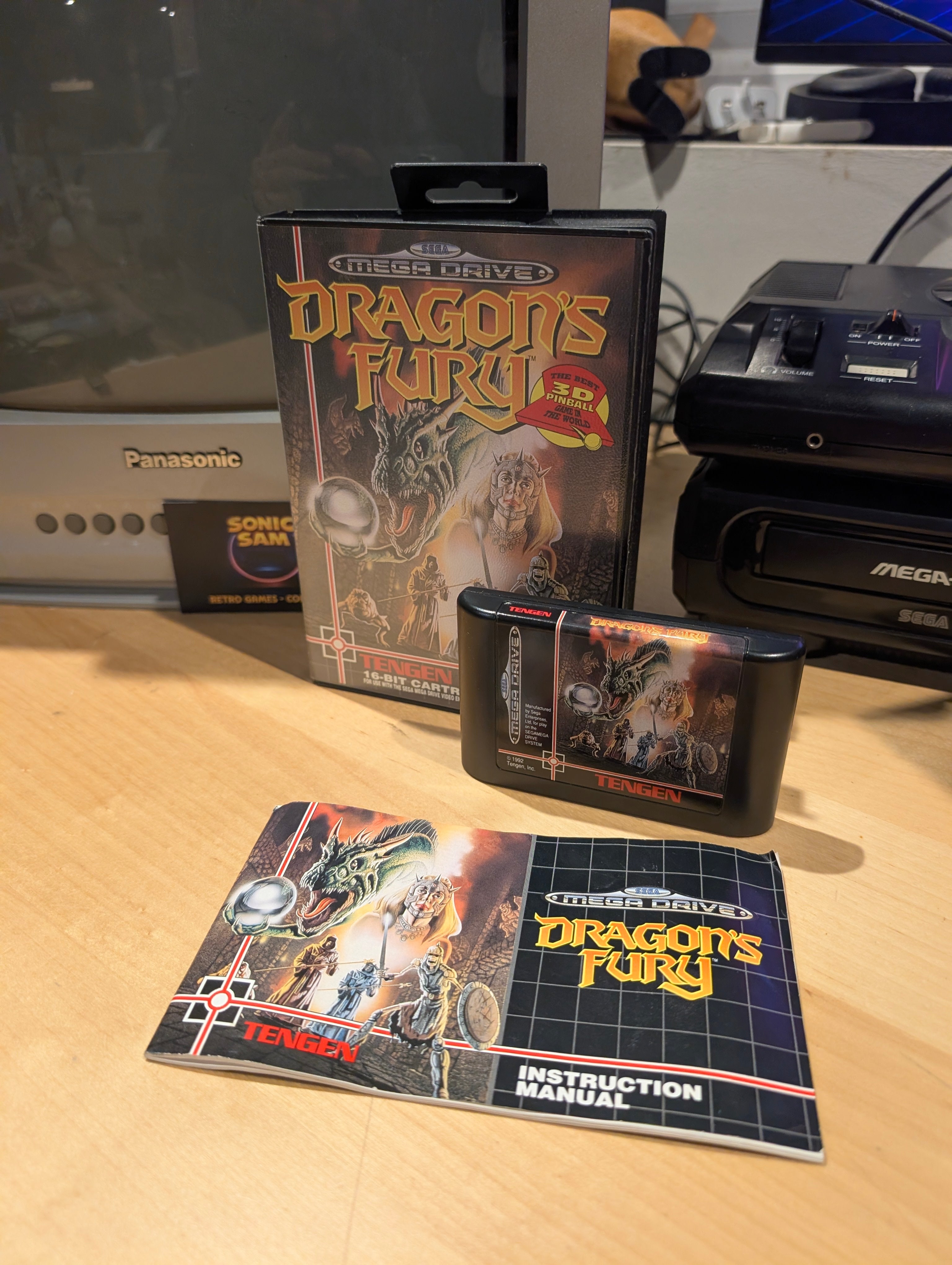 Dragon's Fury - Sega Mega Drive - CIB - Tested & Working