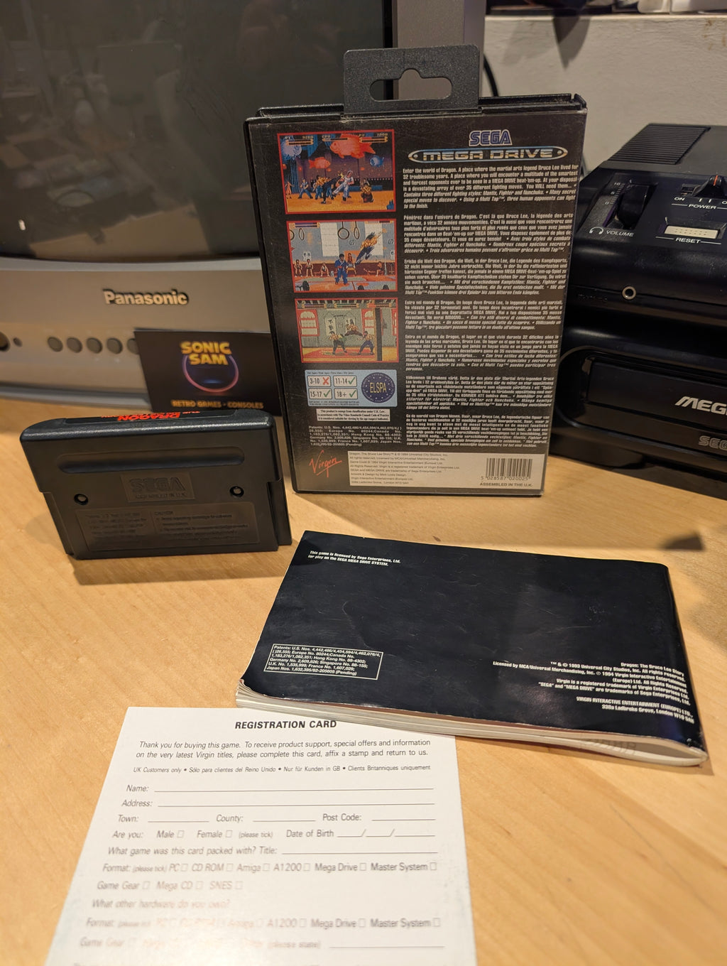 Dragon the Bruce Lee Story - Sega Mega Drive - CIB - Tested & Working