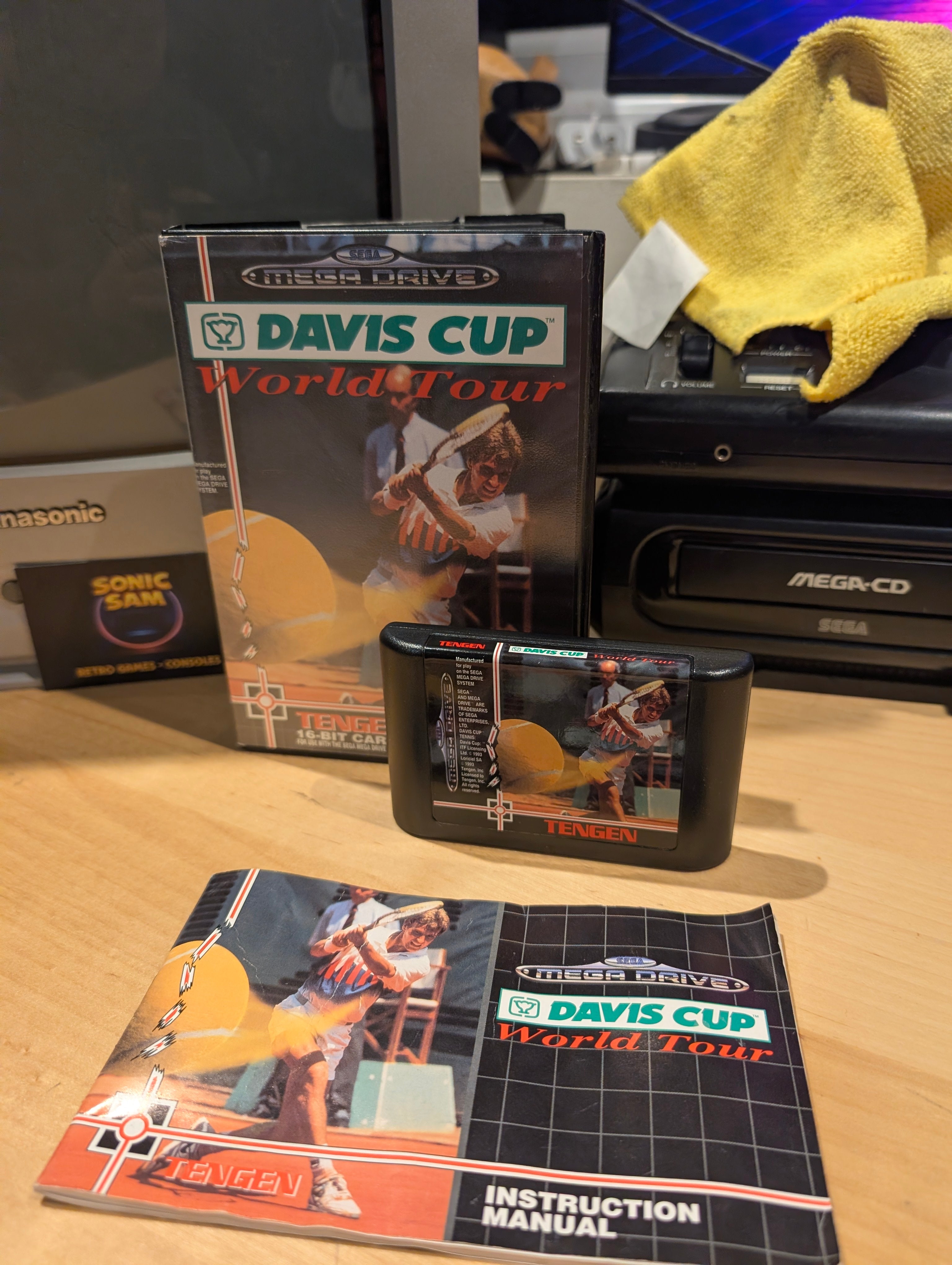 Davis Cup Tennis - Sega Mega Drive - CIB - Tested & Working
