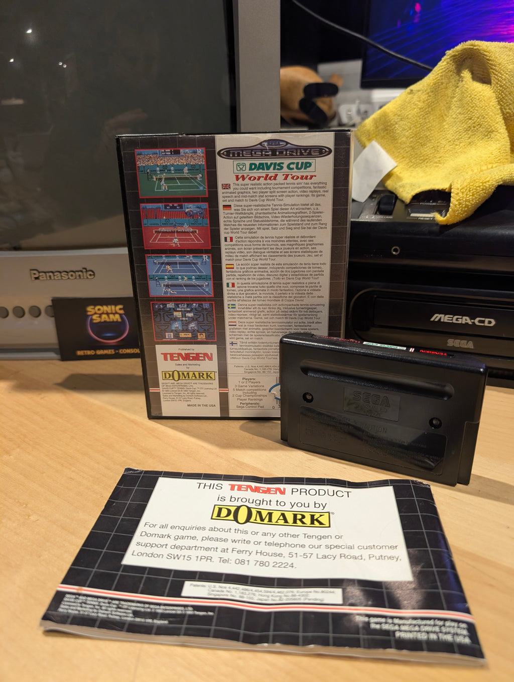 Davis Cup Tennis - Sega Mega Drive - CIB - Tested & Working