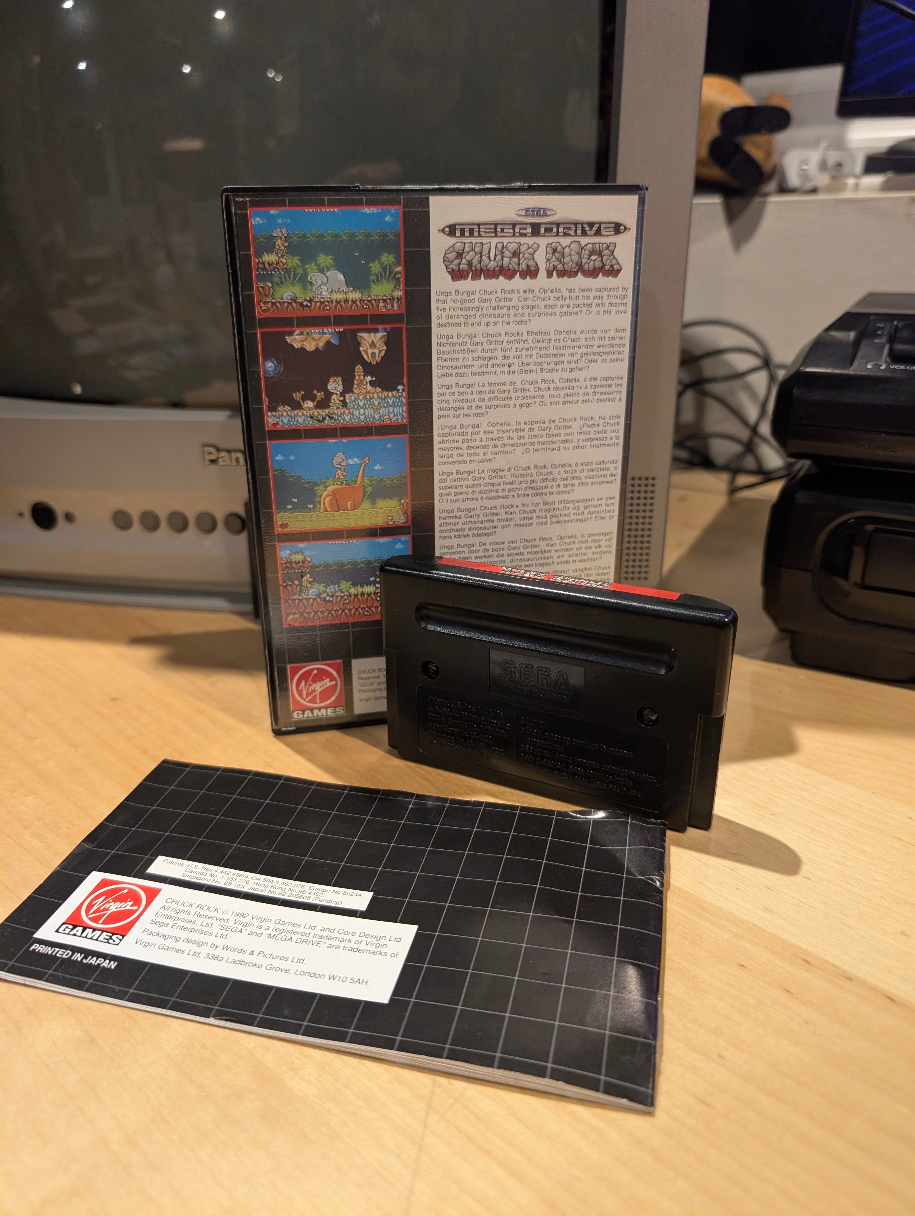 Chuck Rock - Sega Mega Drive - CIB - Tested & Working