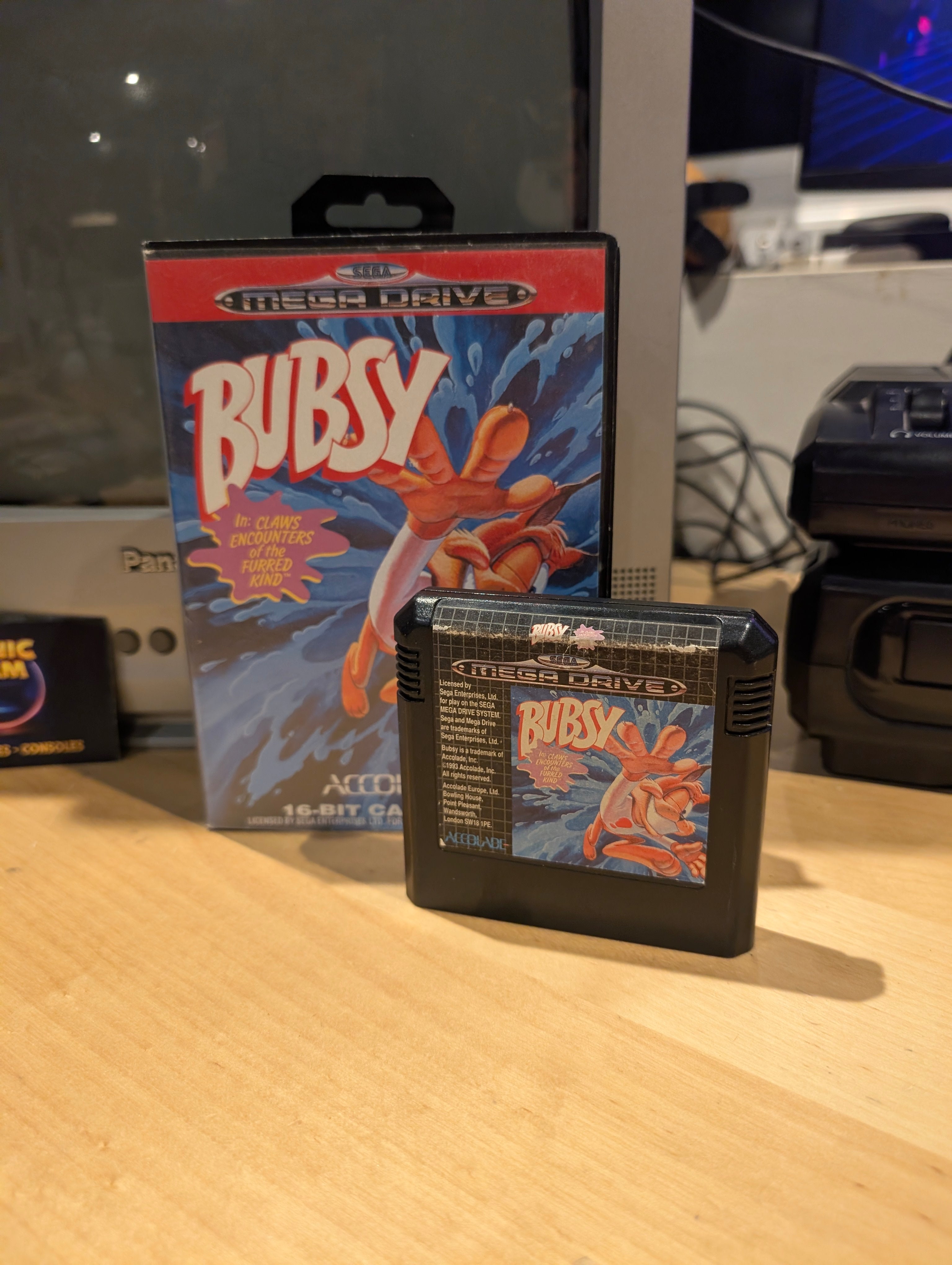 Bubsy - Sega Mega Drive - Boxed No Manual - Tested & Working