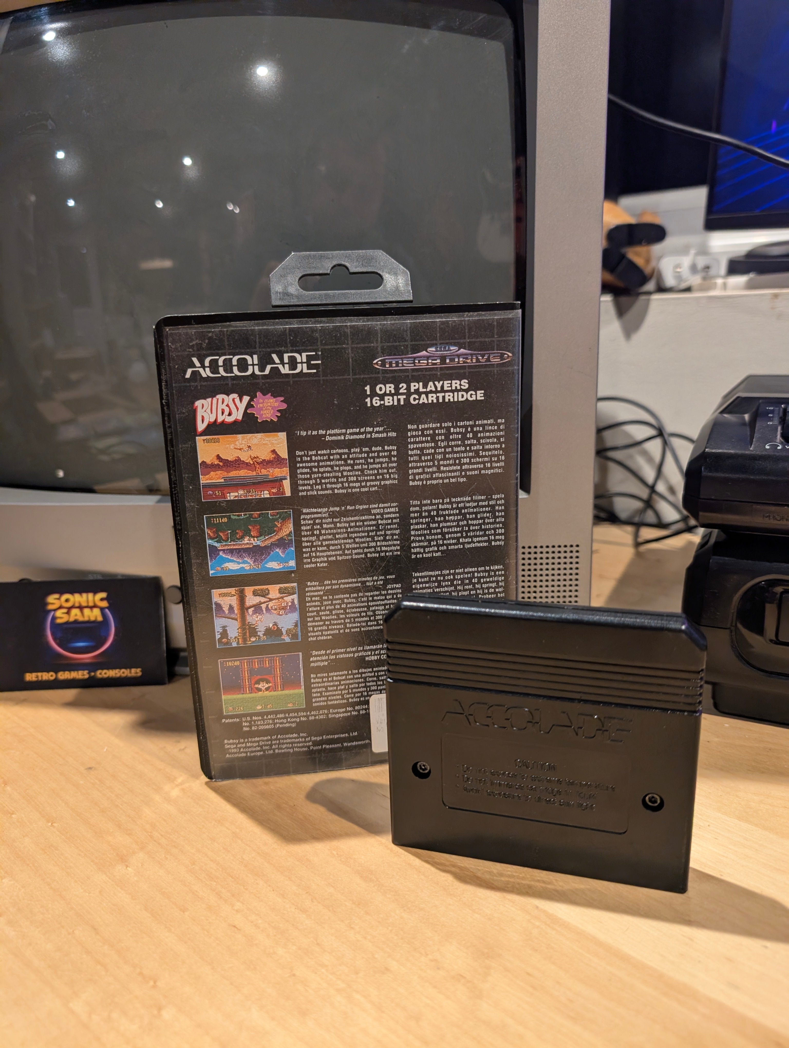Bubsy - Sega Mega Drive - Boxed No Manual - Tested & Working