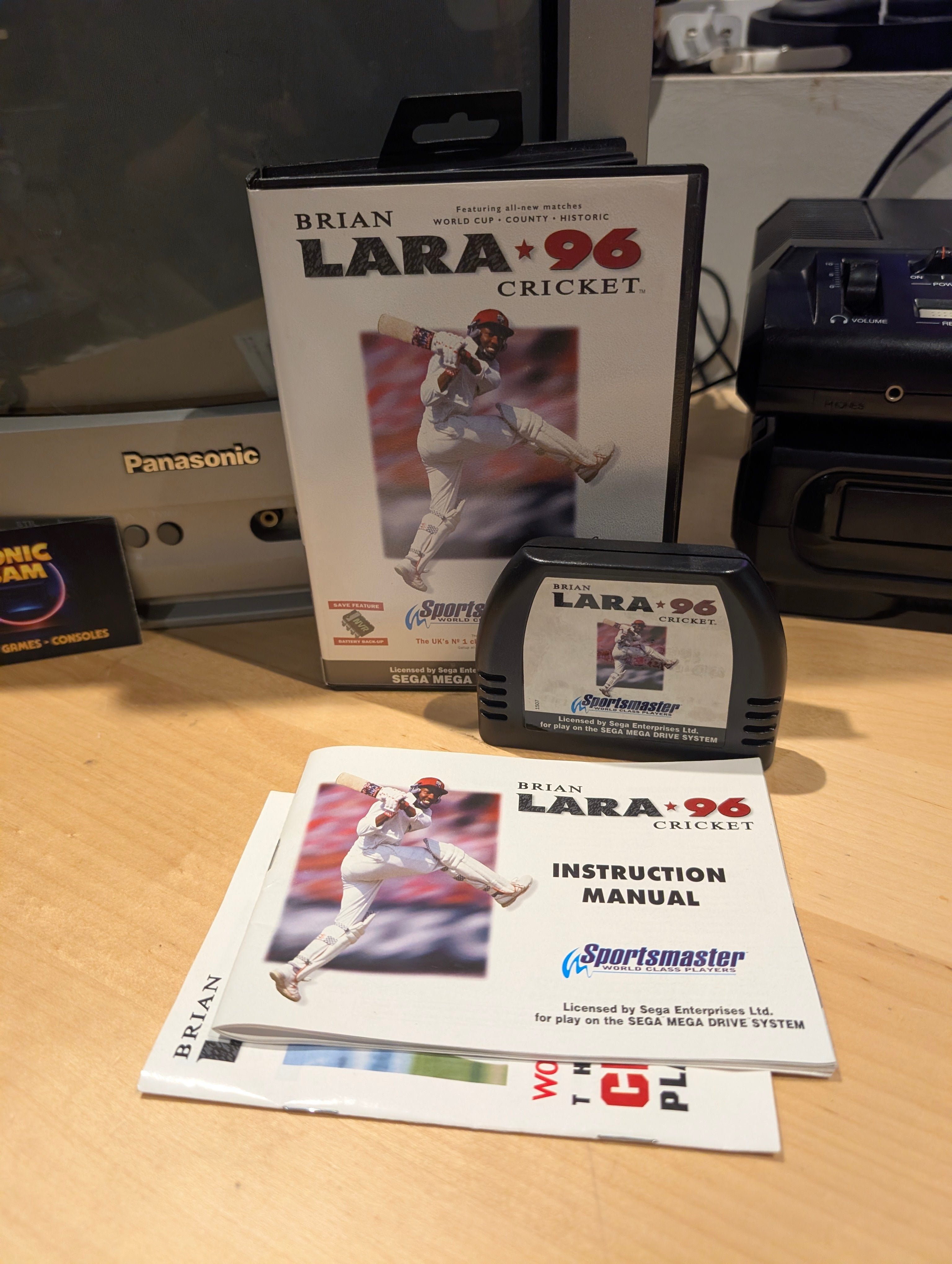 Brian Lara Cricket - Sega Mega Drive - CIB - Tested & Working