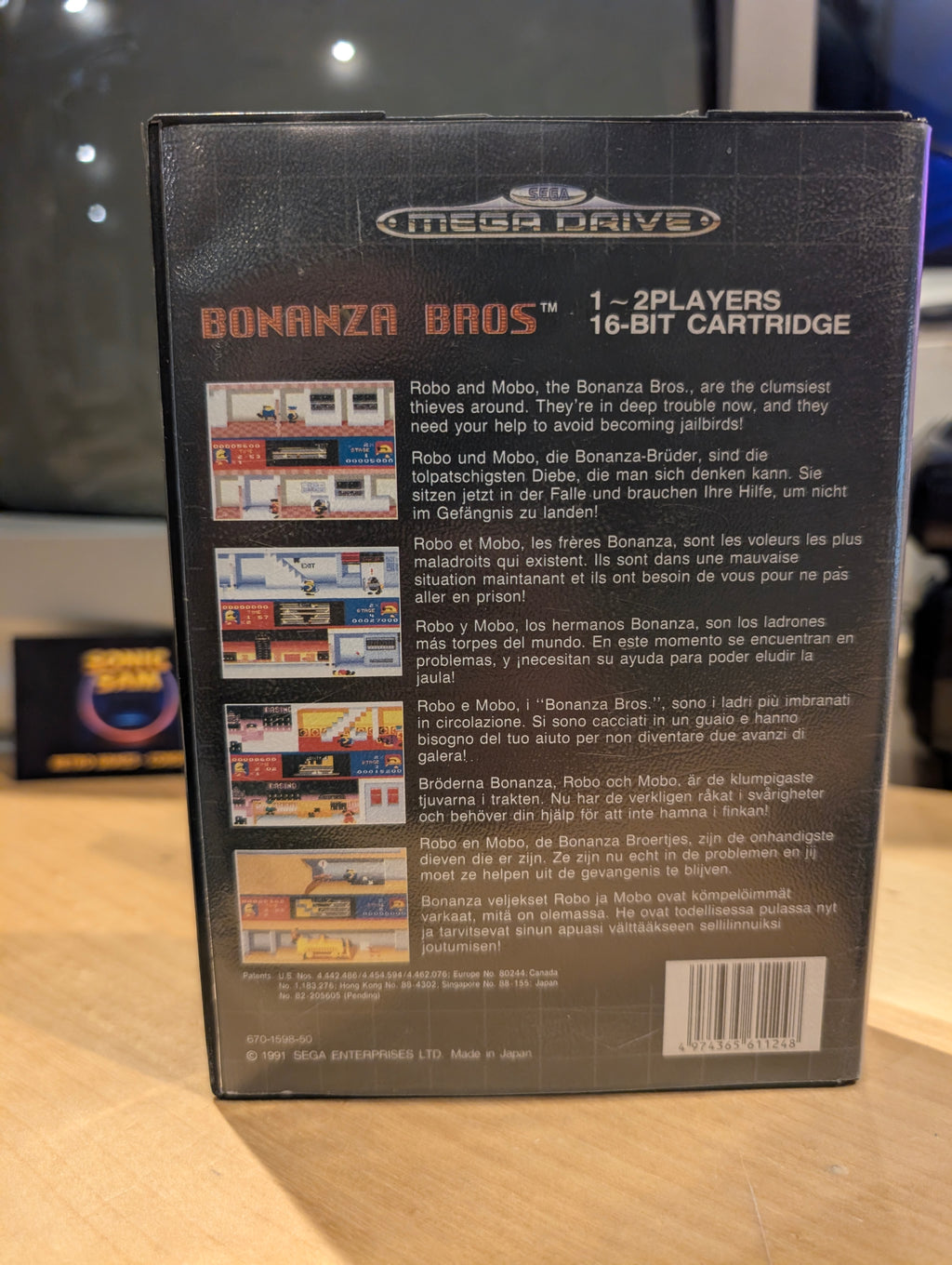 Bonanza Bros. - Sega Mega Drive - CIB - Tested & Working