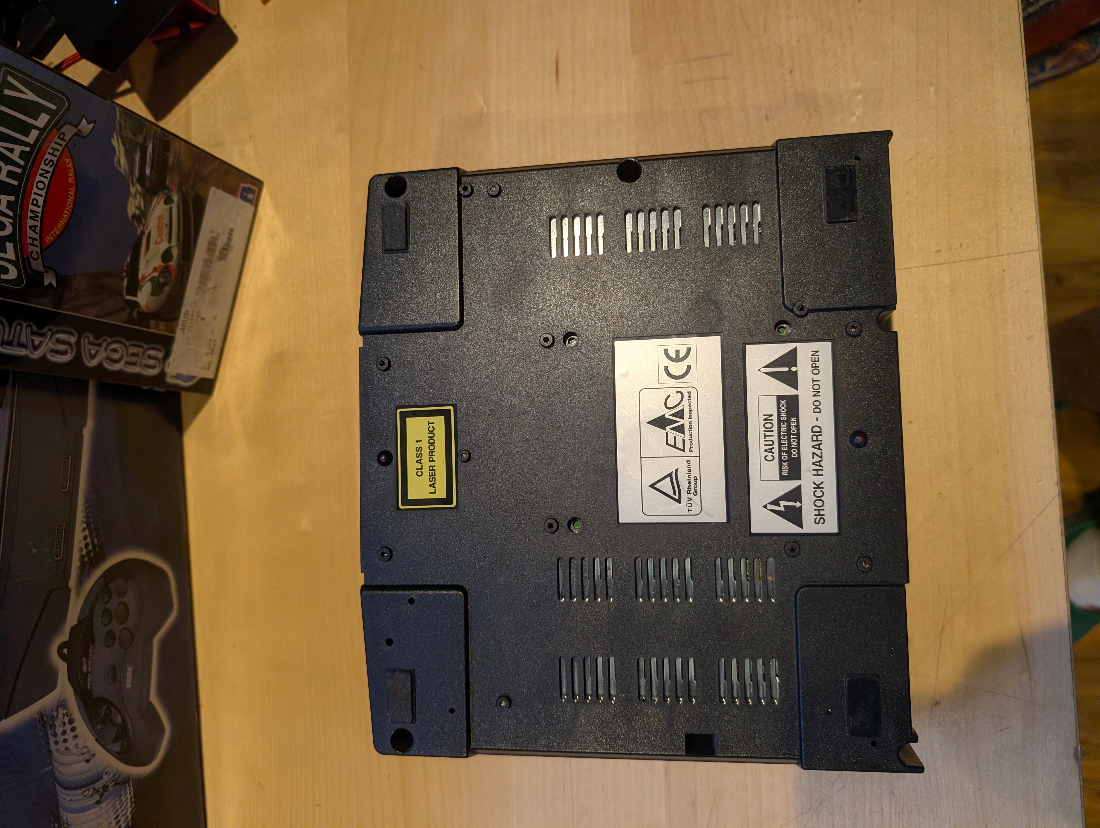 Sega Saturn With Sega Rally - Boxed with Cables & Games - Tested & Working