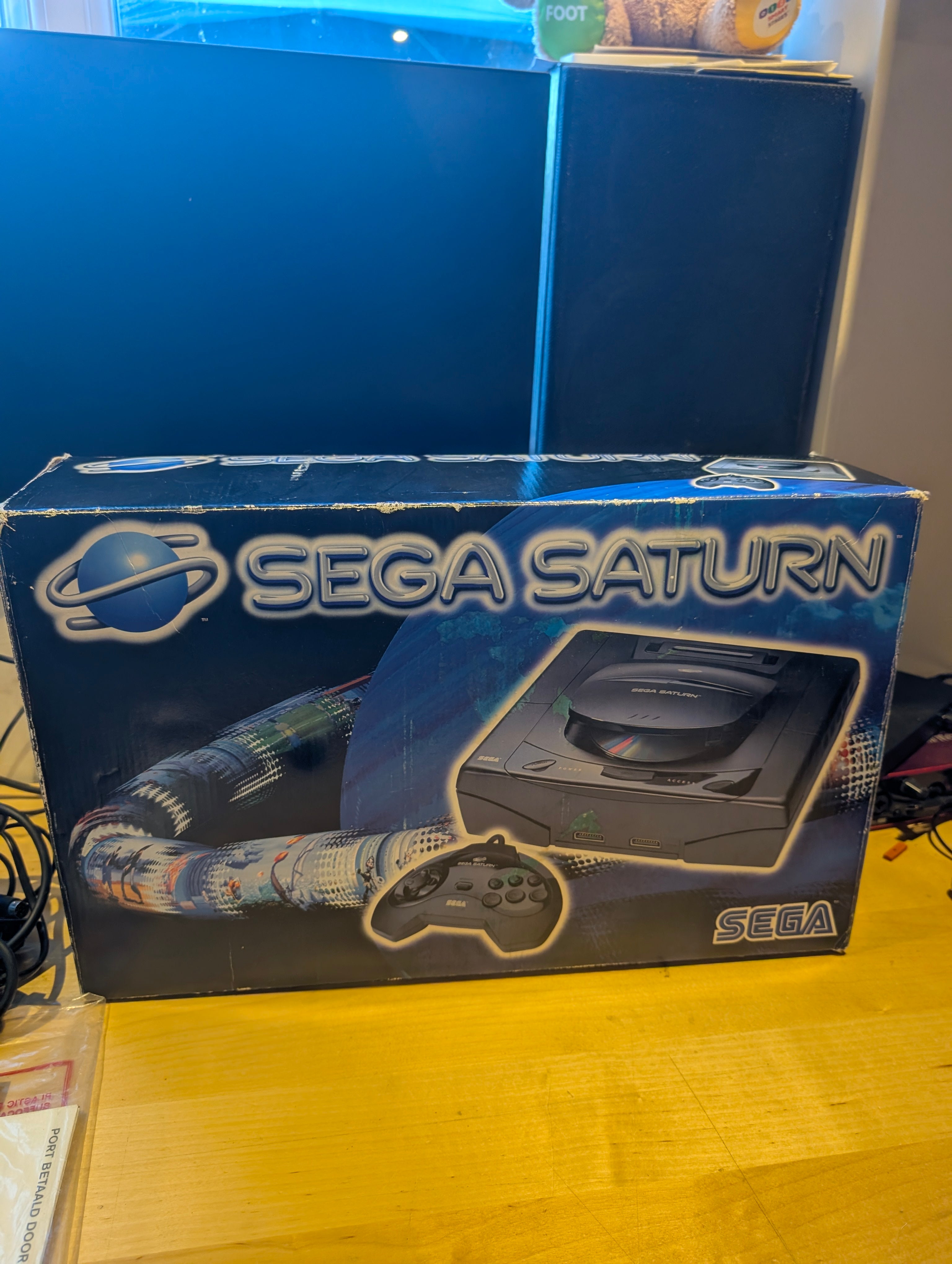 Sega Saturn With Sega Rally - Boxed with Cables & Games - Tested & Working