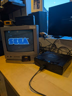 Sega Saturn With Sega Rally - Boxed with Cables & Games - Tested & Working