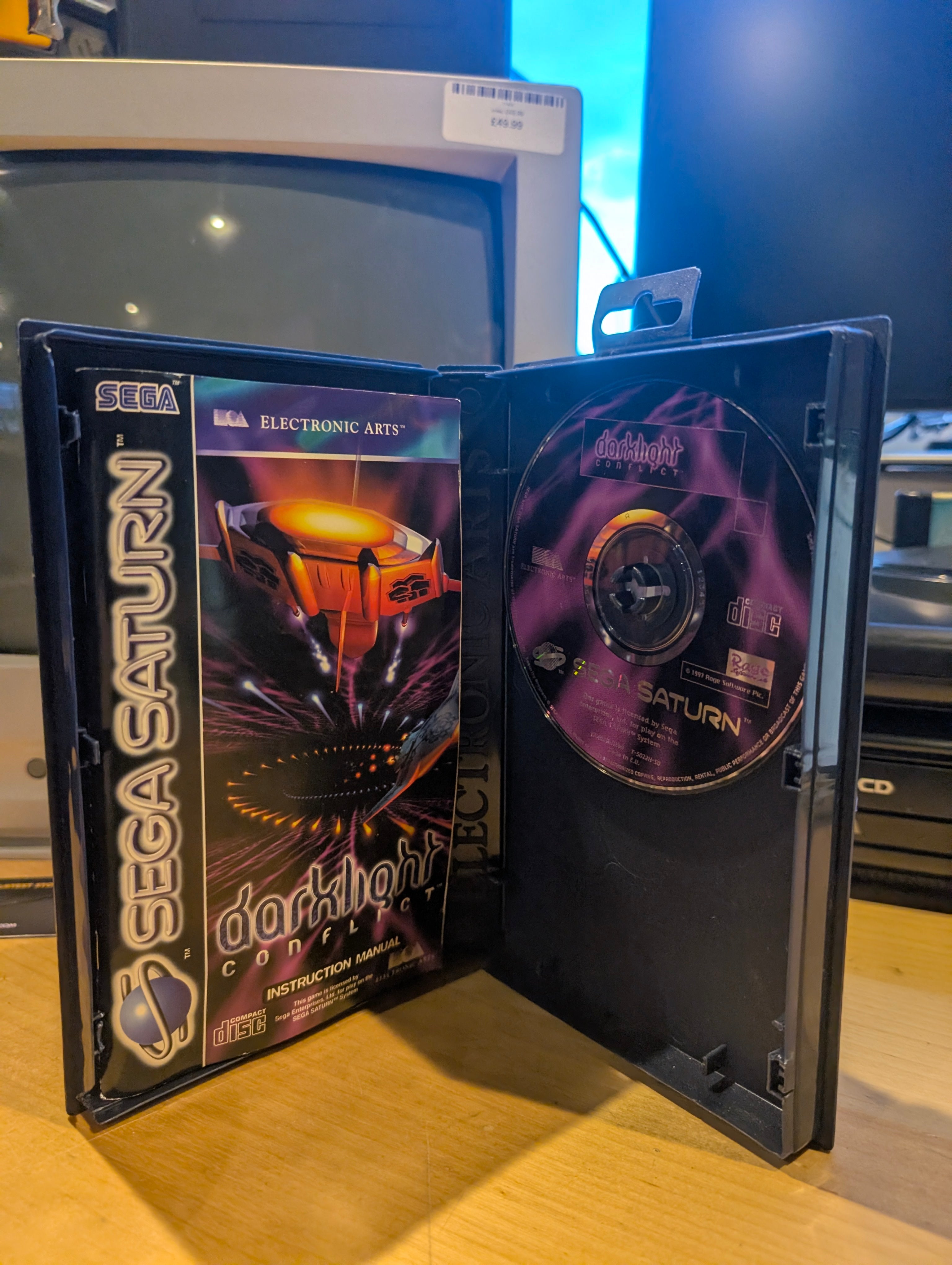 Darklight Conflict - Sega Saturn - CIB - Tested & Working