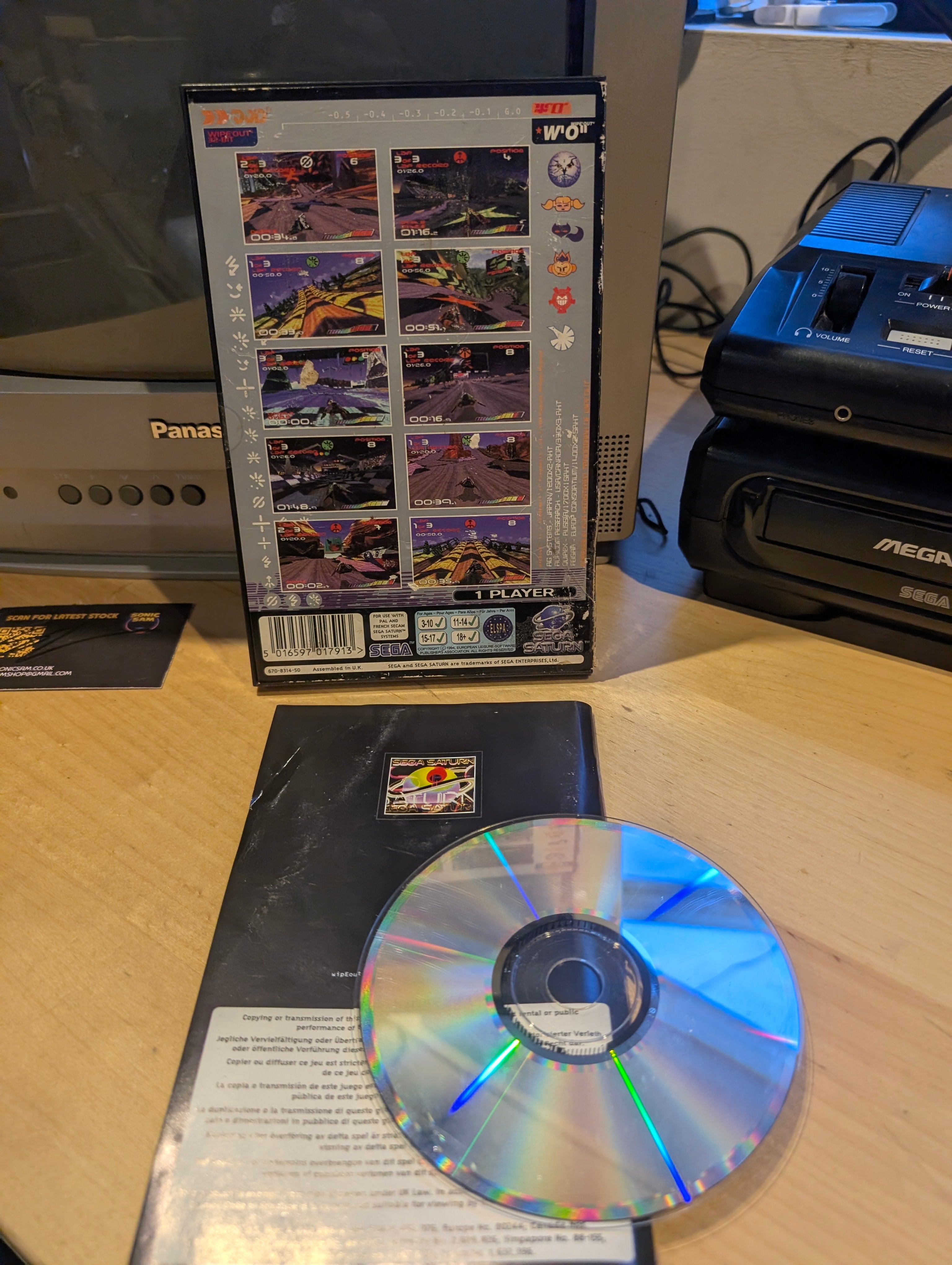 Wipeout - Sega Saturn - CIB - Tested & Working