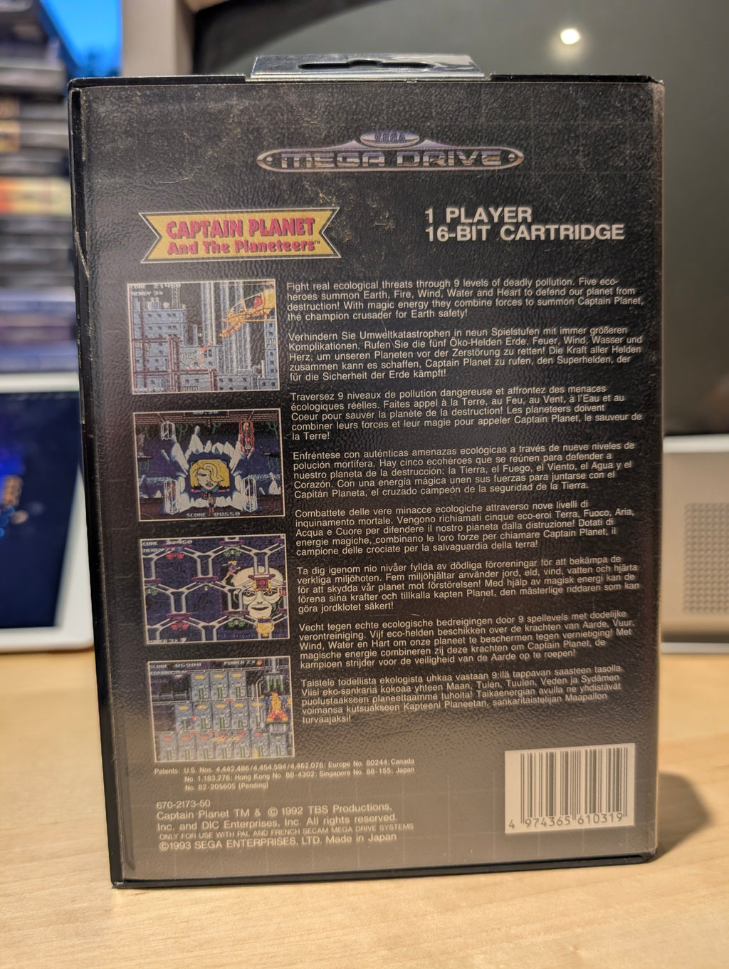 Captain Planet - Sega Mega Drive - Box No Manual