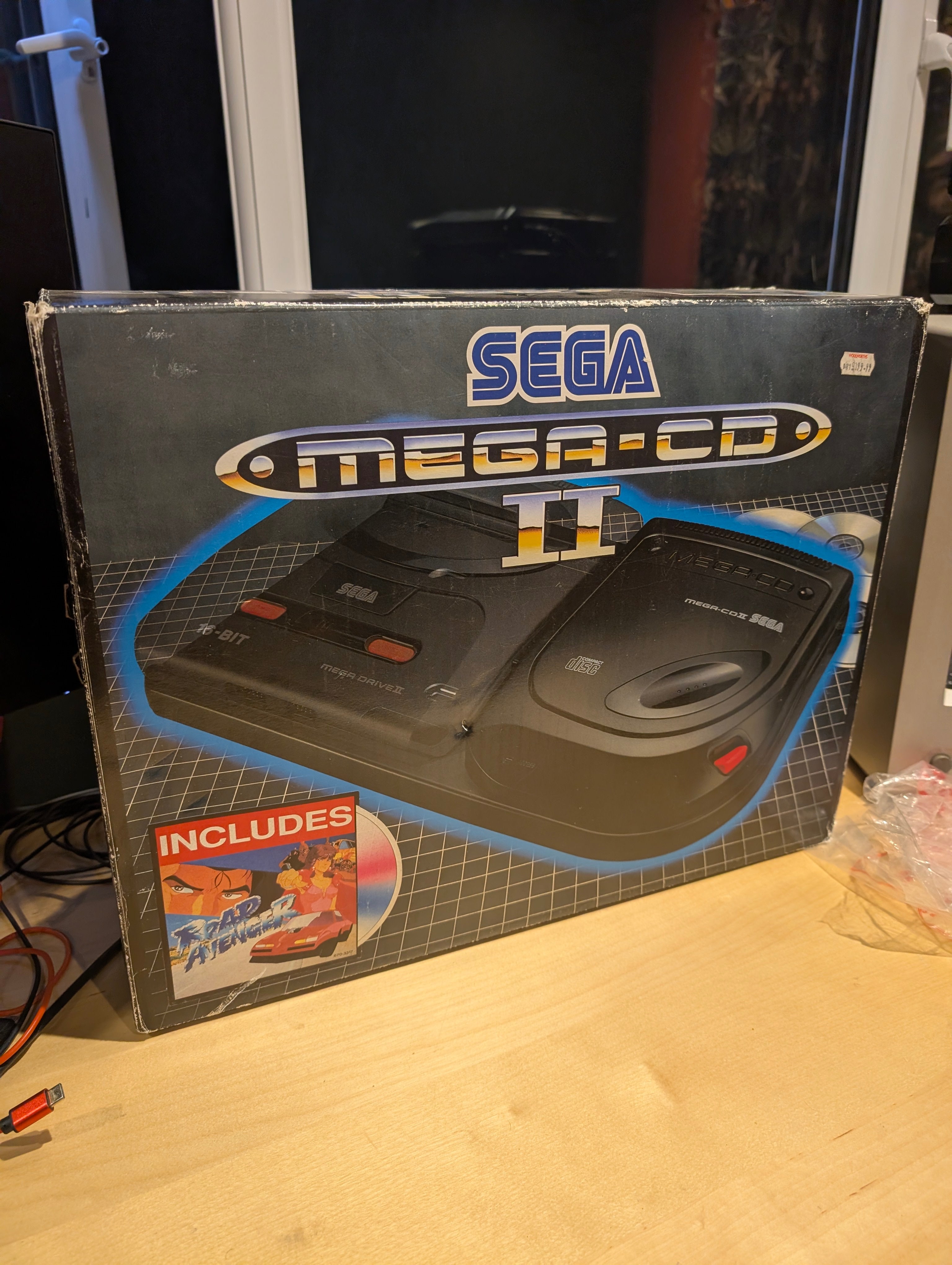 Sega Mega Drive 2  + Boxed Mega CD 2 Bundle - 2 Controllers - Tested & Working