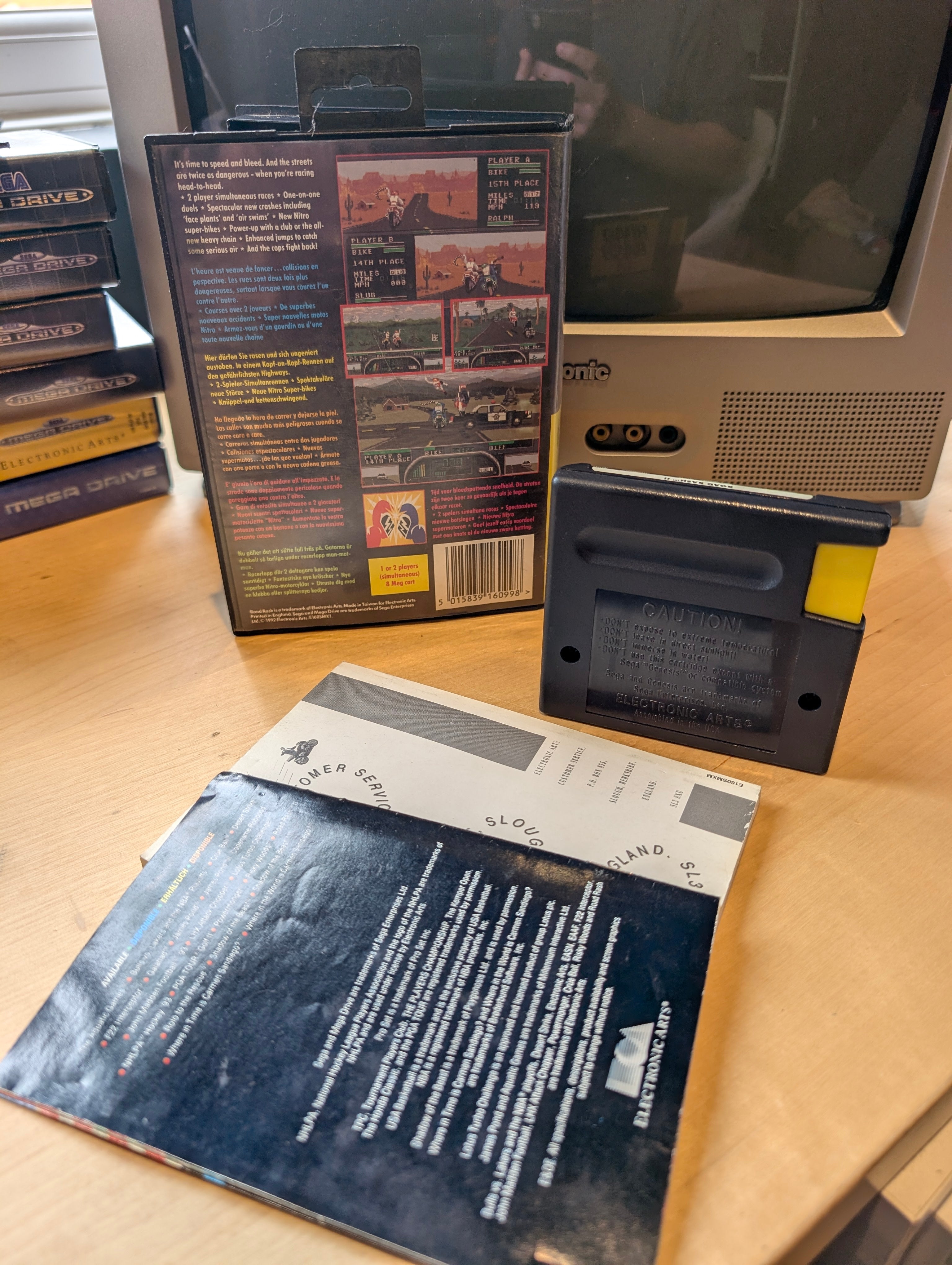 Road Rash II - Sega Mega Drive - CIB - Tested & Working
