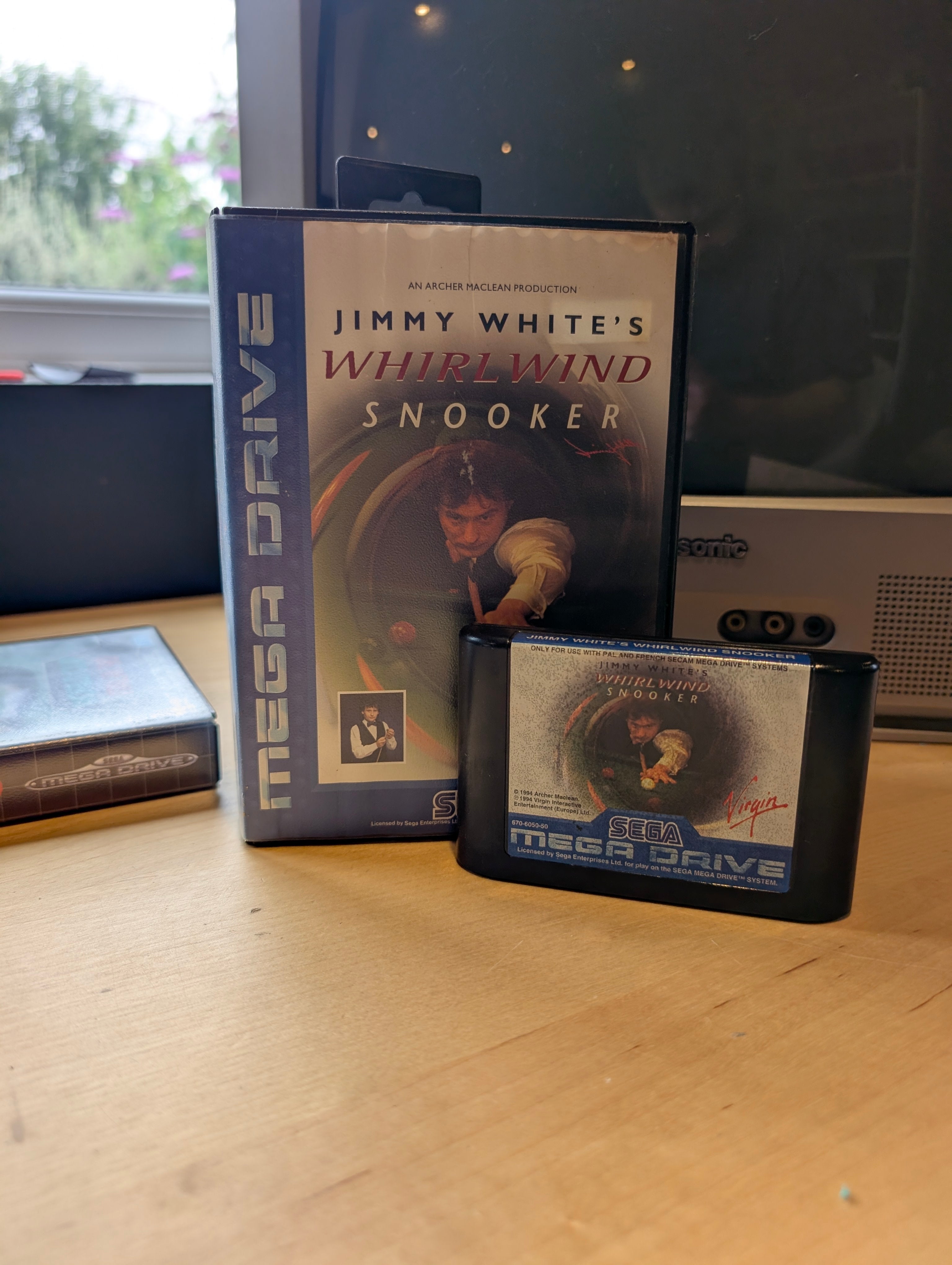 Jimmy White Whirl Wind - Sega Mega Drive - Boxed No Manual - Tested & Working