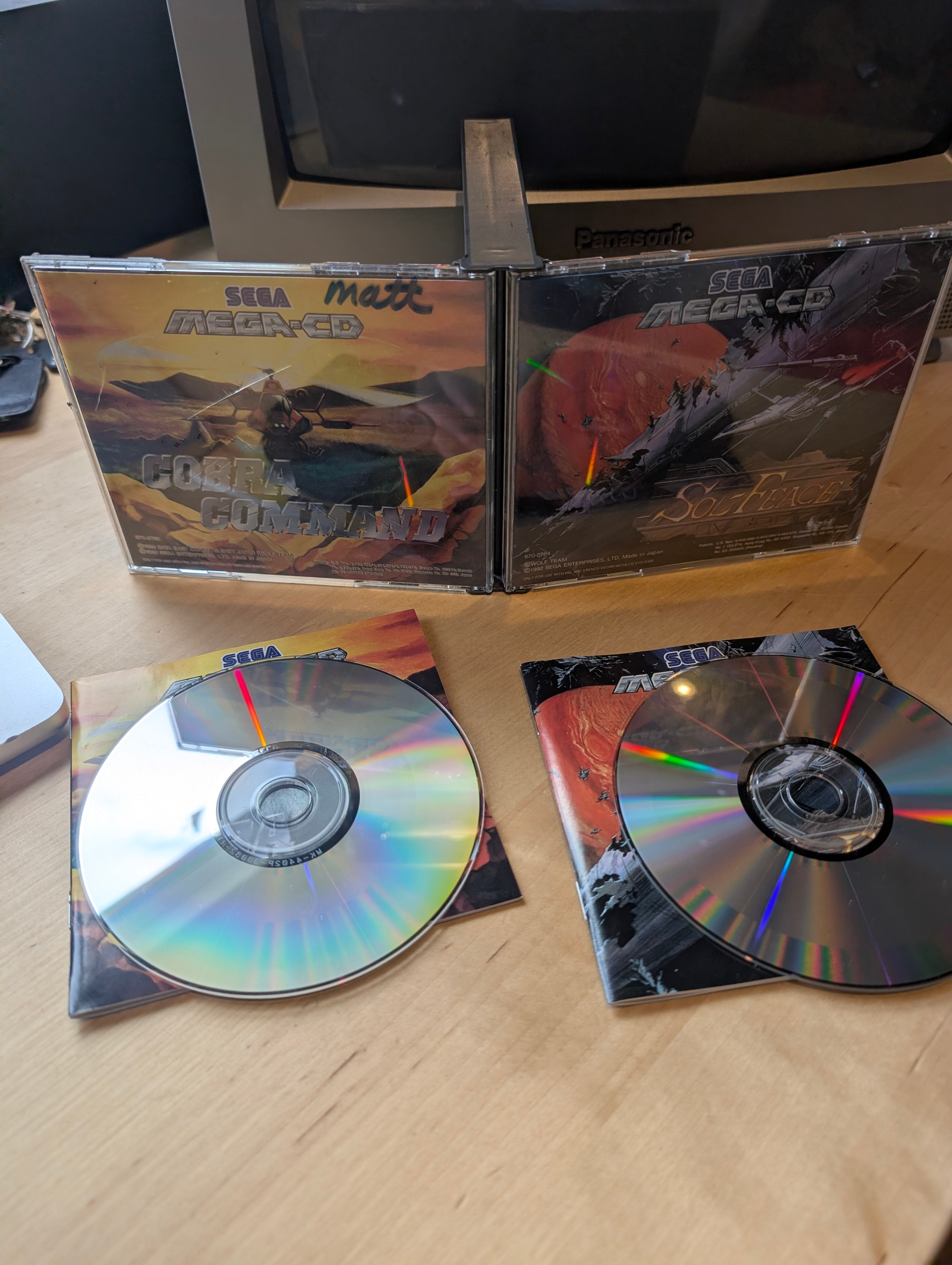 Cobra Command & Sol-Feace - Sega Mega CD - CIB - Tested & Working