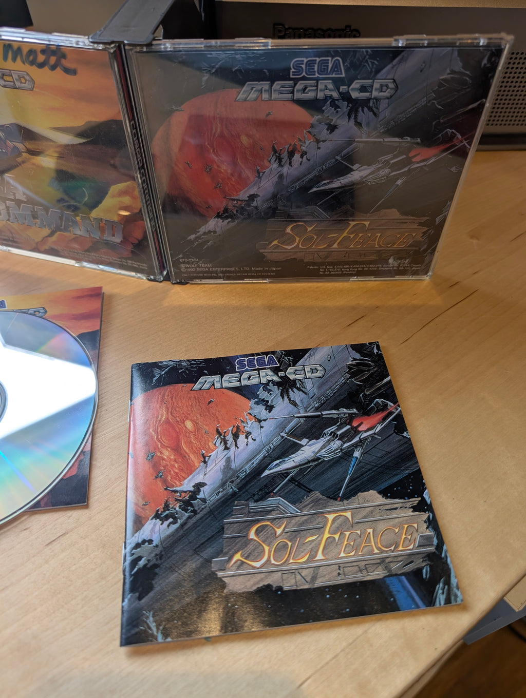 Cobra Command & Sol-Feace - Sega Mega CD - CIB - Tested & Working